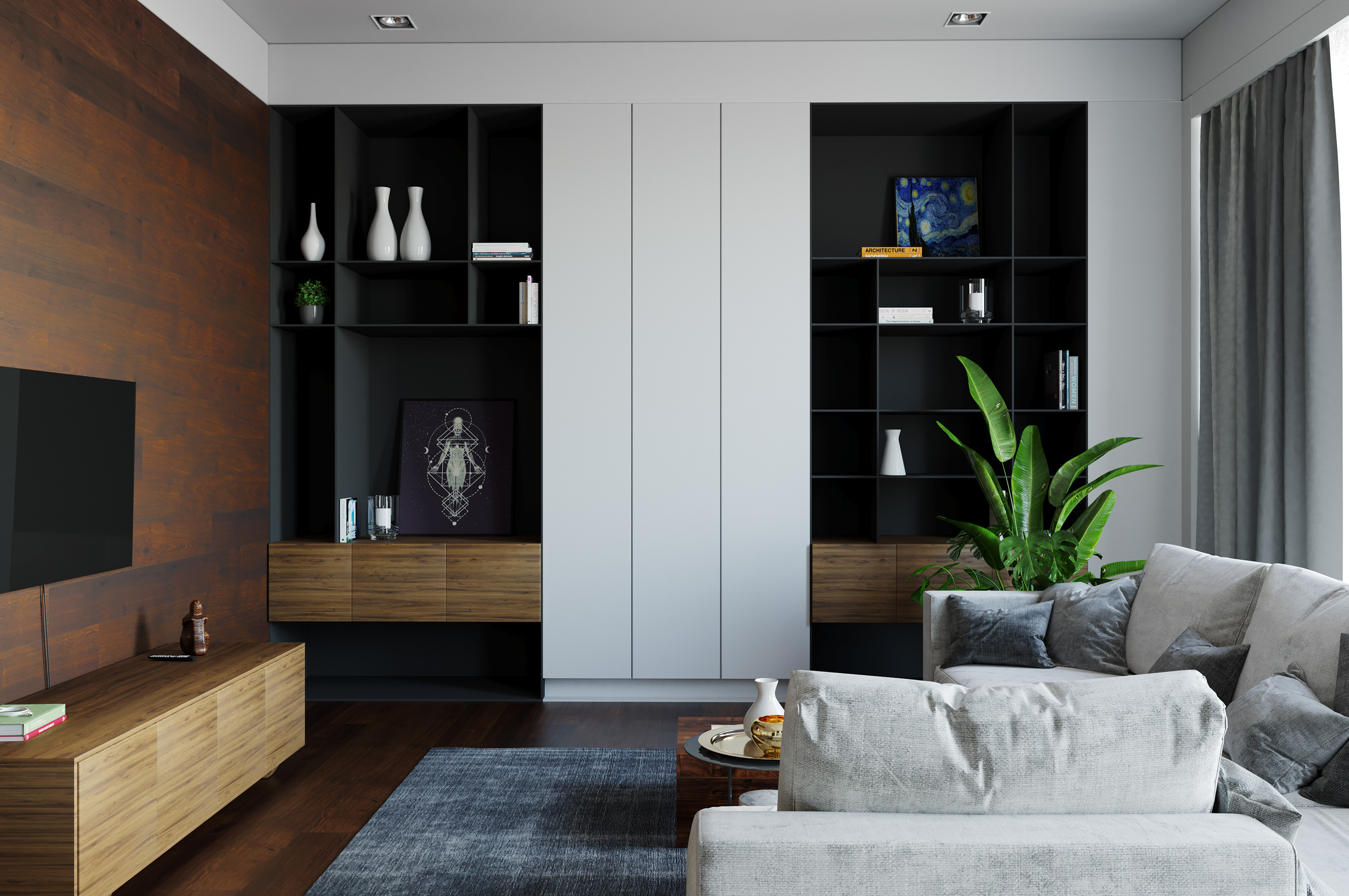 简约宜居的四层空间设计-2