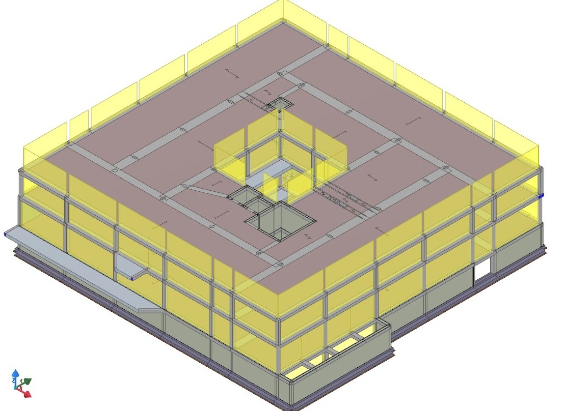 维斯塔 3D 一号，维斯塔 3D 二号，维斯塔结构，基础，第一层楼板，第二层楼板，第三层楼板-17