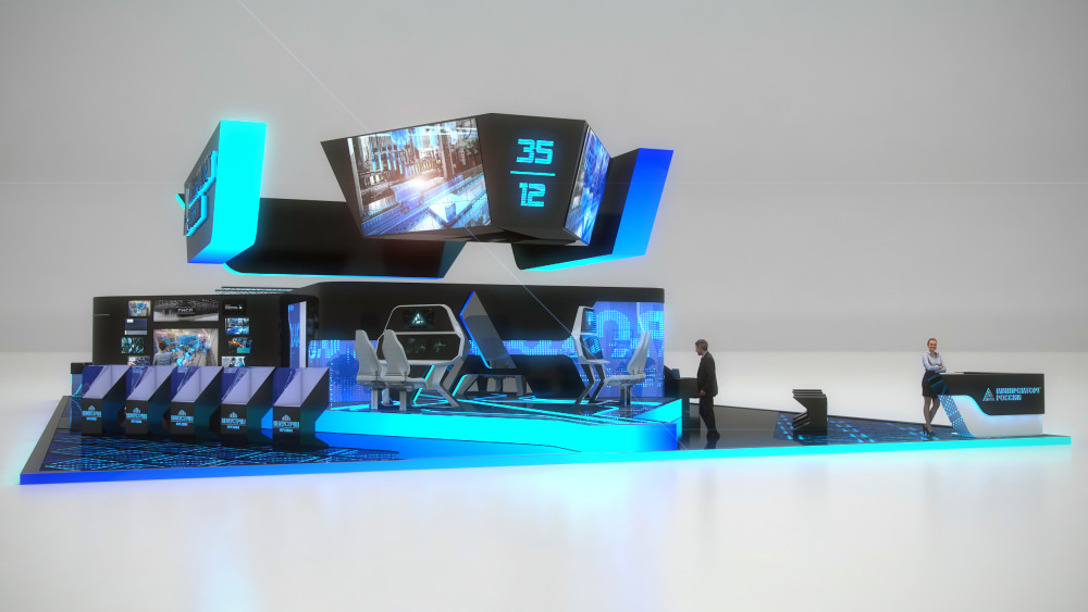 Complex exhibition stand for the Minpromtorg-0