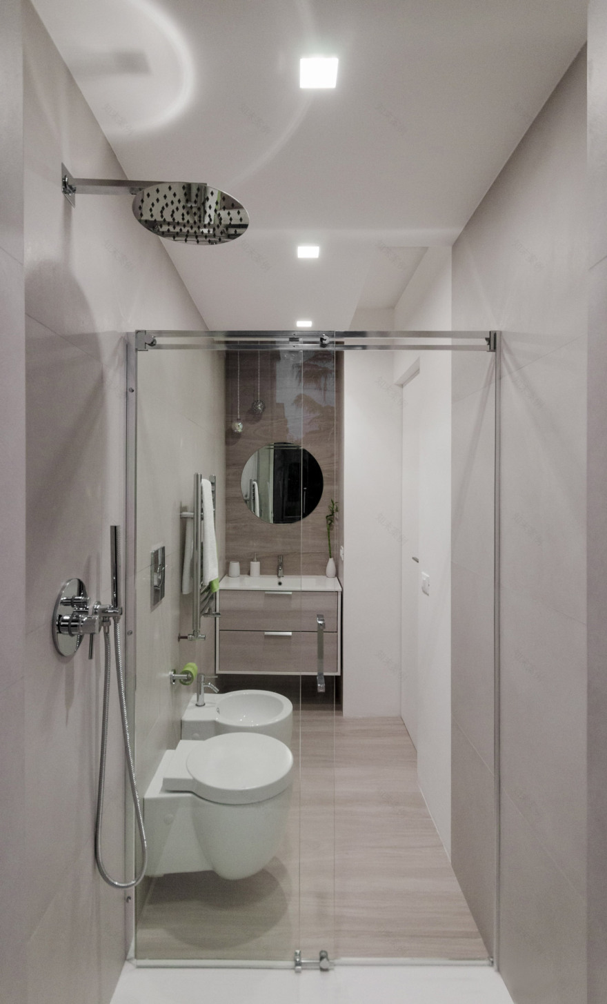 迷你方形与长方形浴室改造记-0