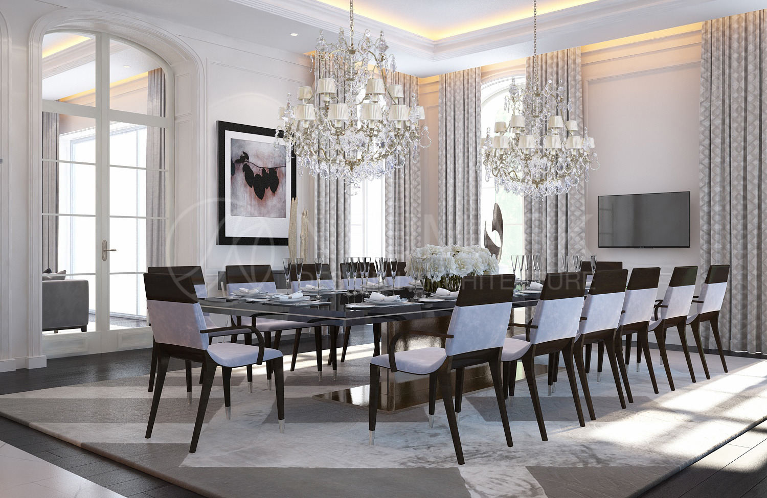 莫斯科英伦风豪华别墅设计-10