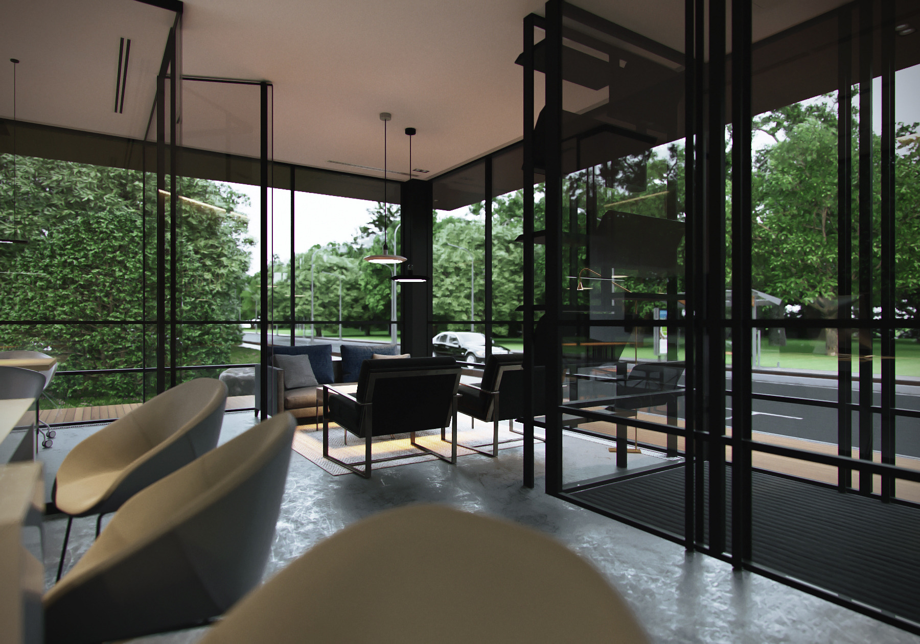 2017 年完成的销售部室内设计案例-8