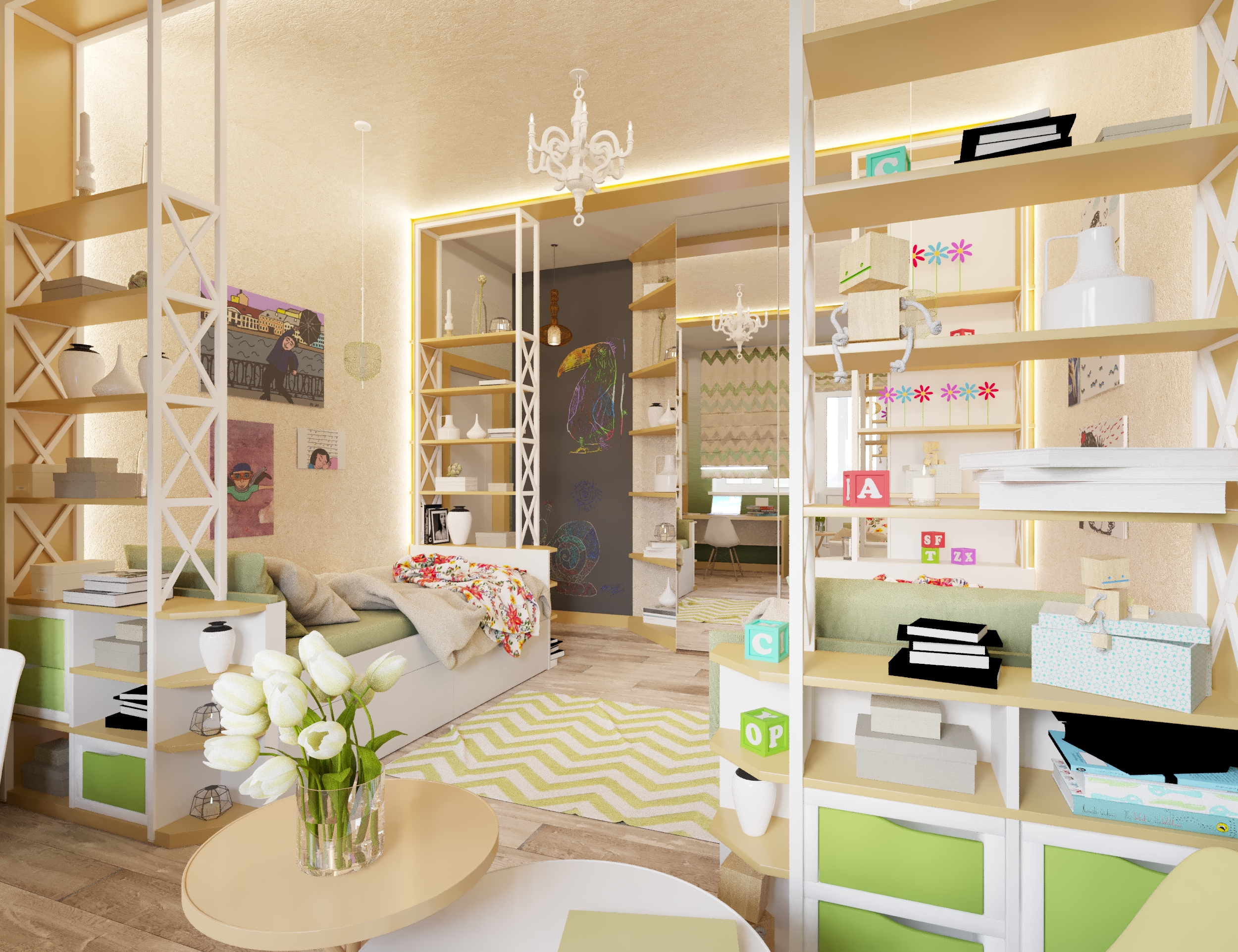 梦幻童趣空间—— Omnia 设计工作室儿童房案例鉴赏-17