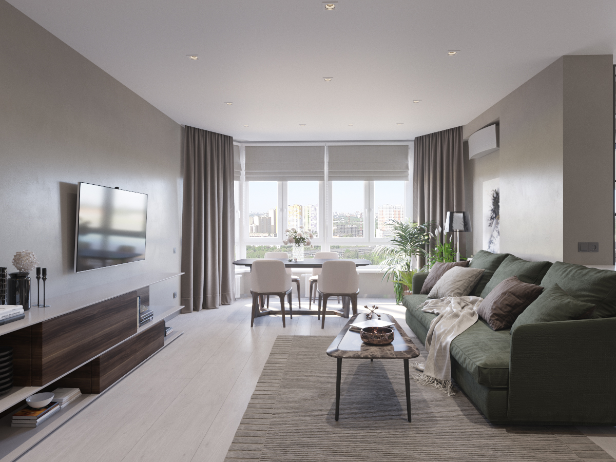 乌克兰基辅 106 平米现代公寓设计-4