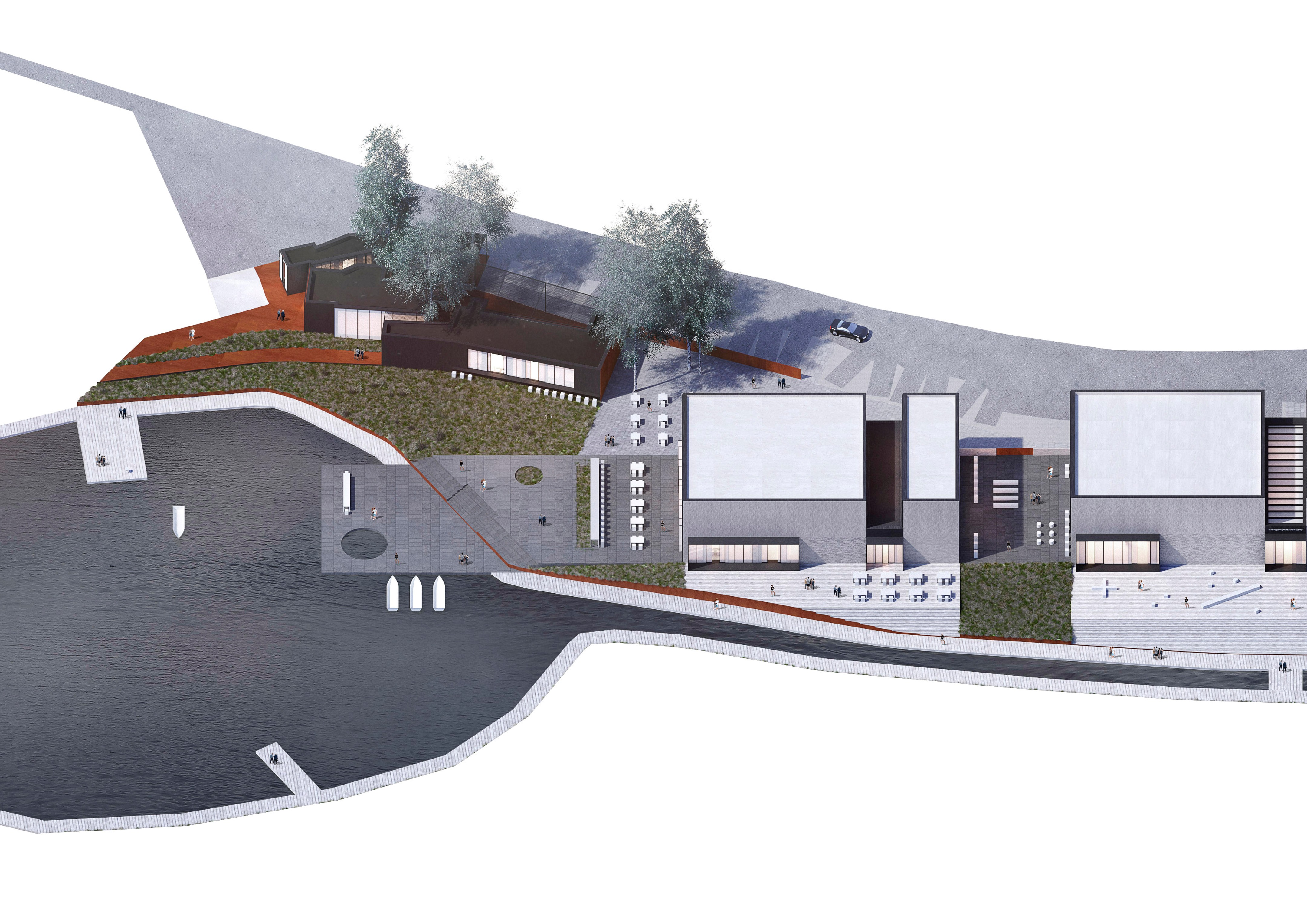 融合自然的现代村庄 | 多功能综合社区-11