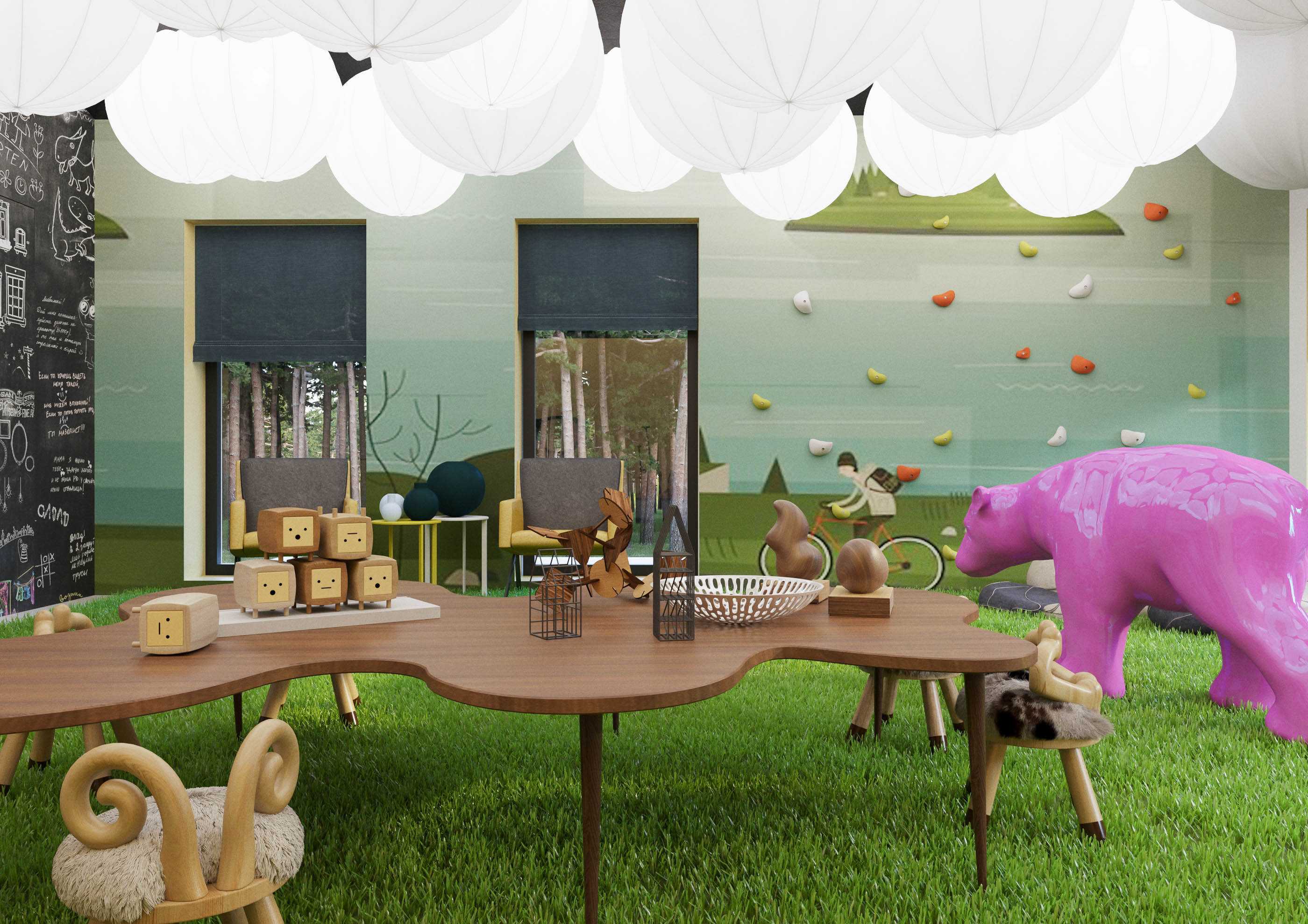 莫斯科乡村别墅 | 2017 年完工的单家庭住宅室内设计案例-39