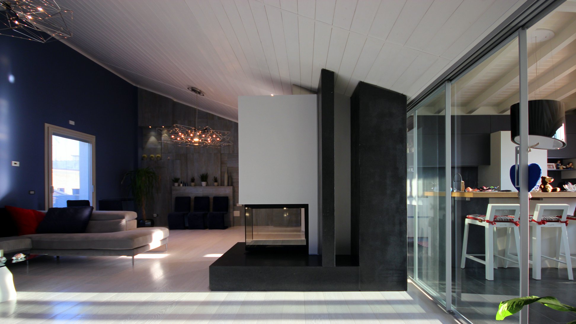 梦幻蓝调之家·意式风格室内设计-1