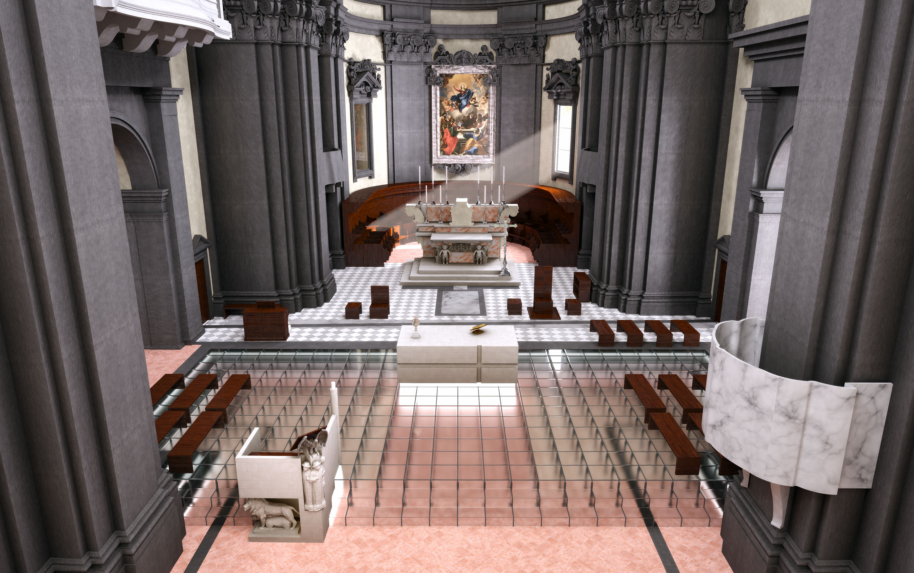 皮斯西亚大教堂祭坛空间改造-0