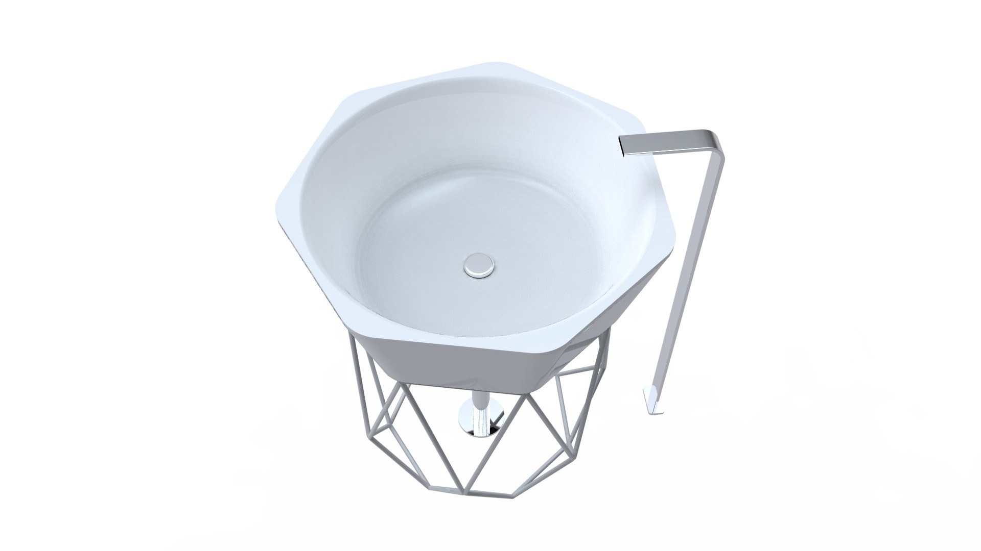 钻石造型独立洗手台-12