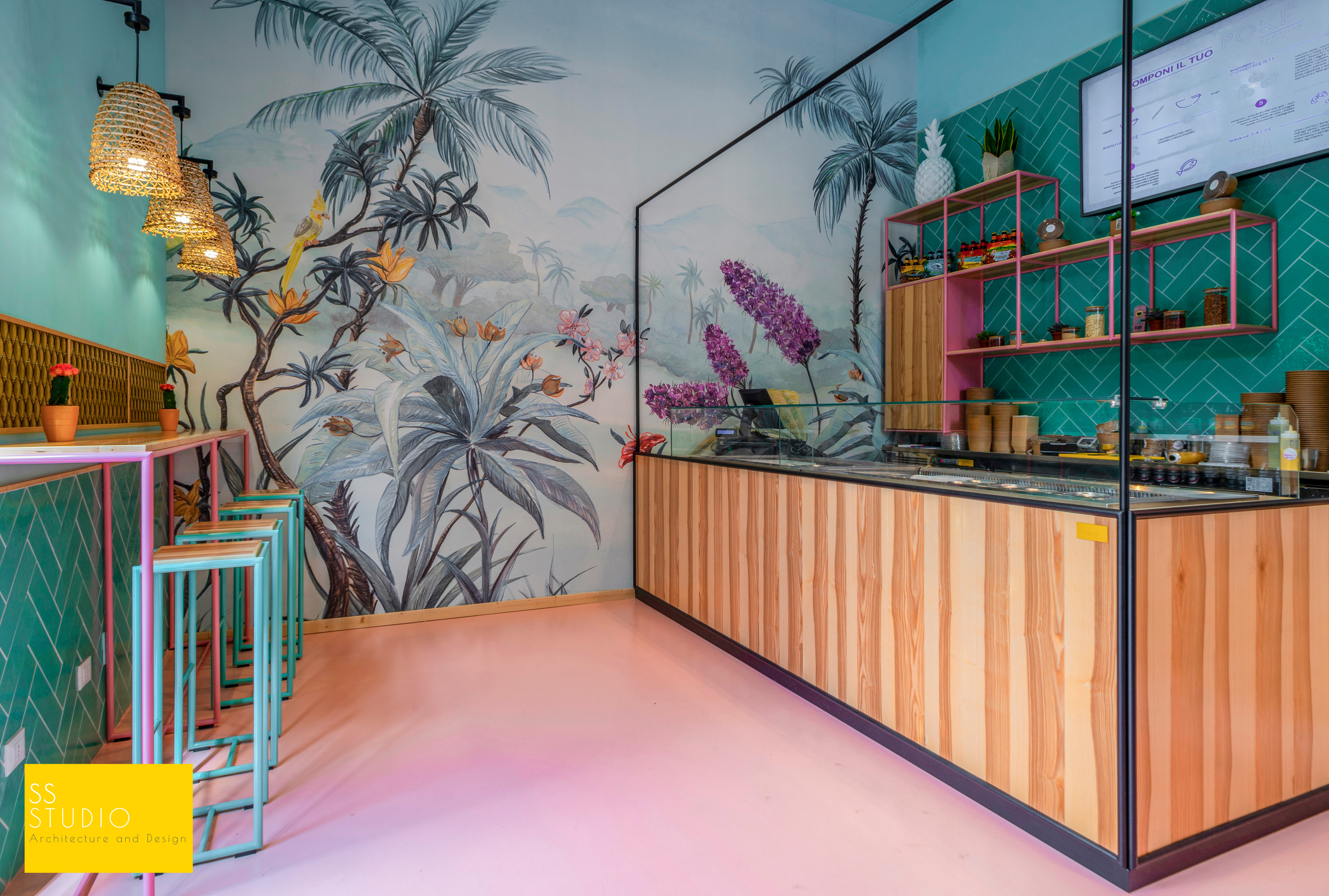 2019 年完美收官之作 | SS Studio 建筑事务所的 Poké 餐厅室内设计-2