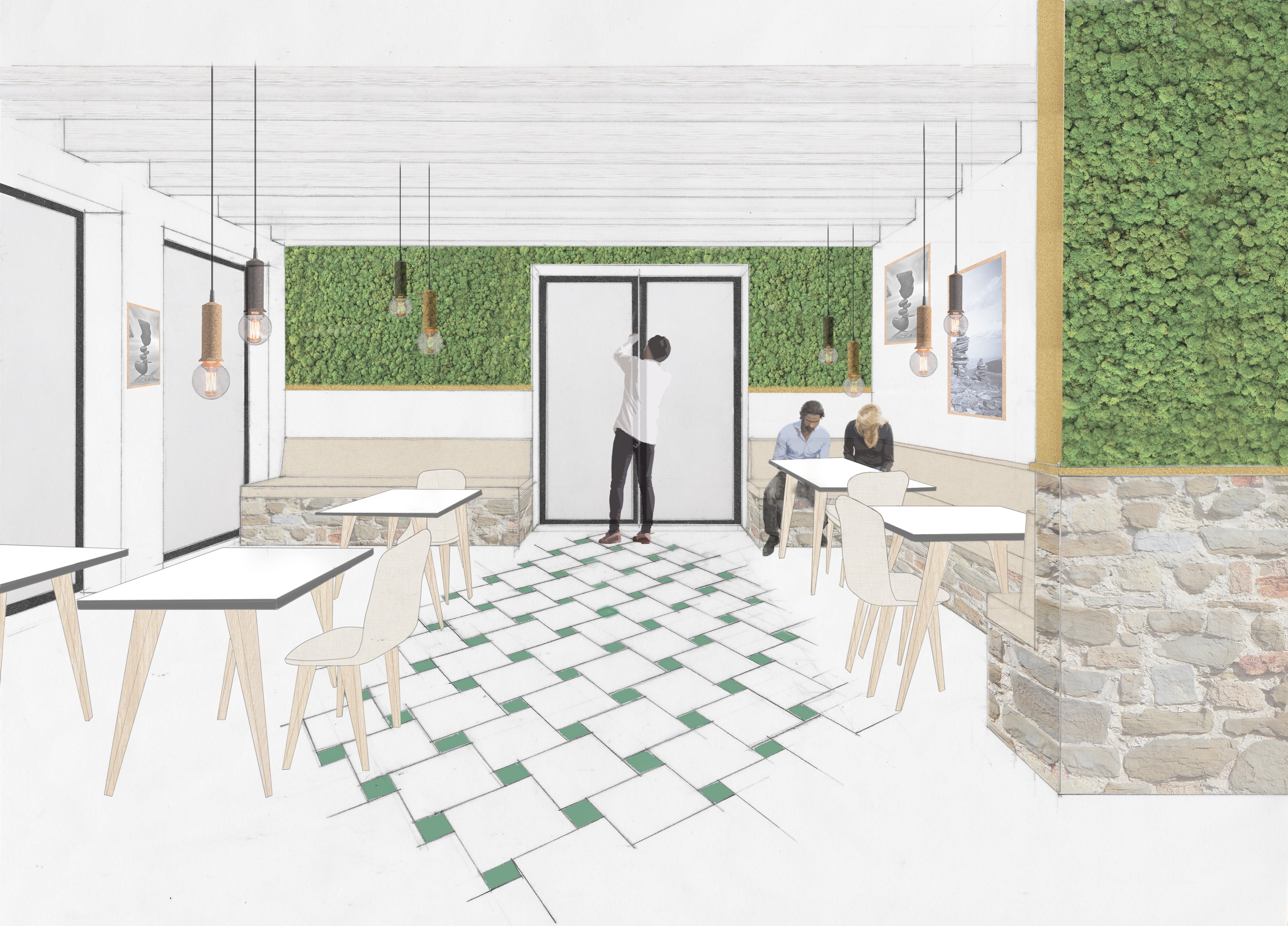 C'est La Vie 绿色环保咖啡餐厅设计-5