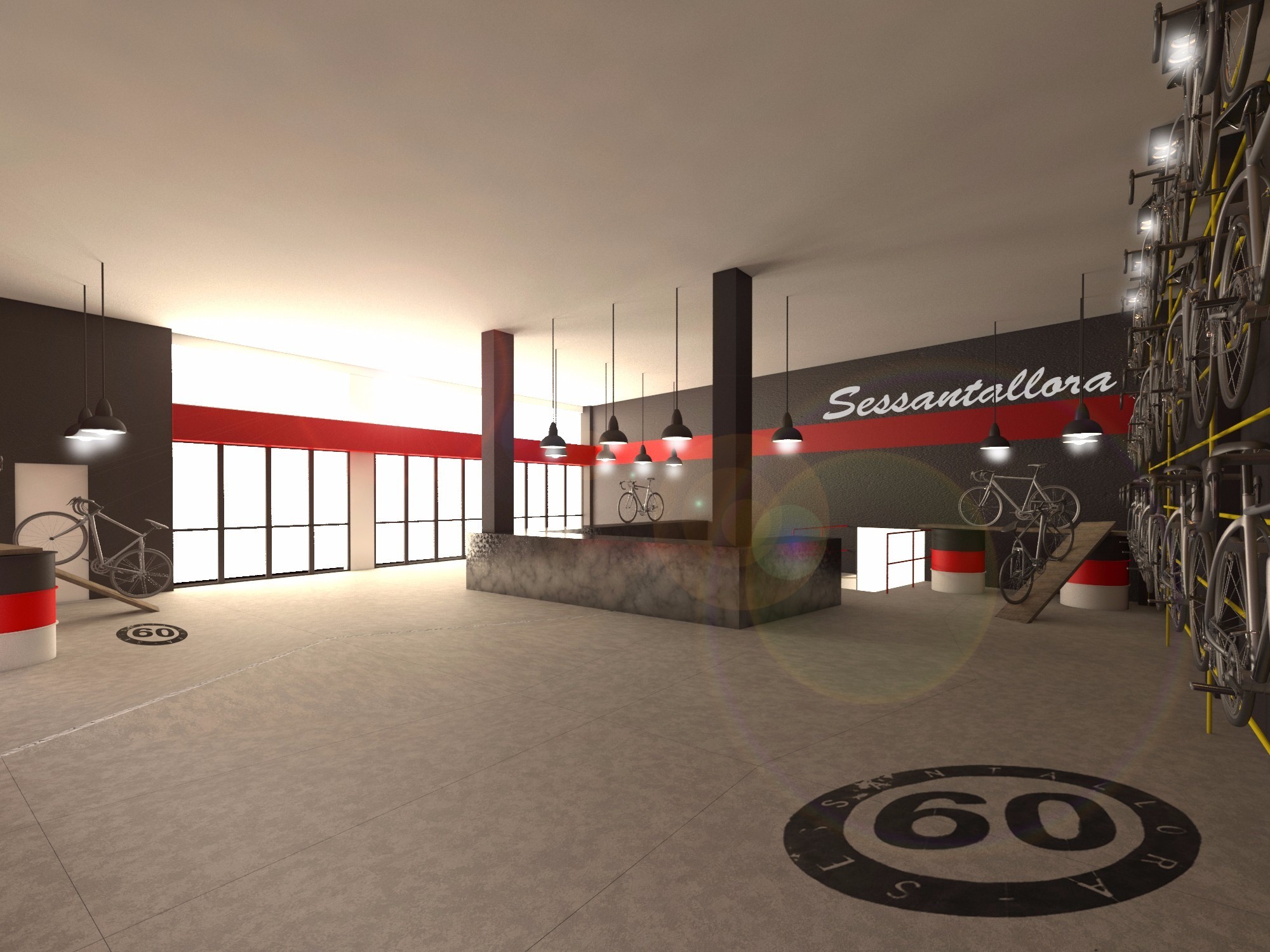 2015 年完成的意大利自行车商店设计-5