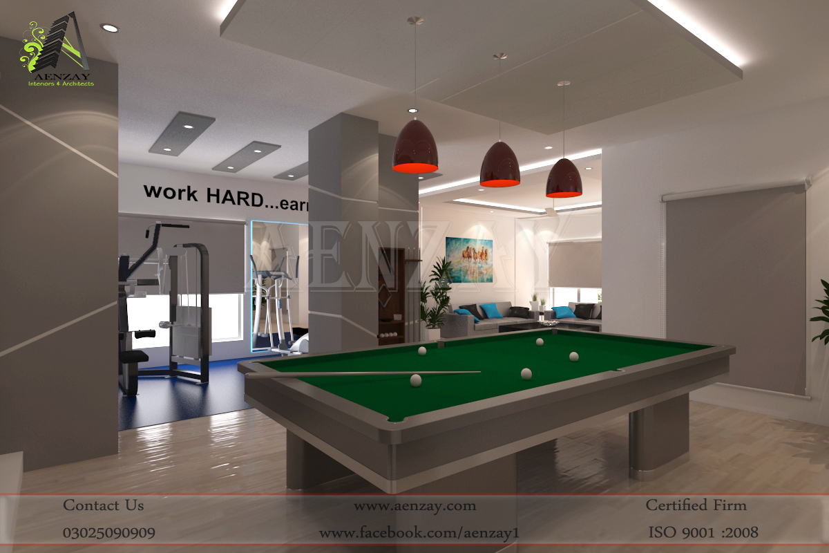 Software House Gym Area Designed by AenZay-0