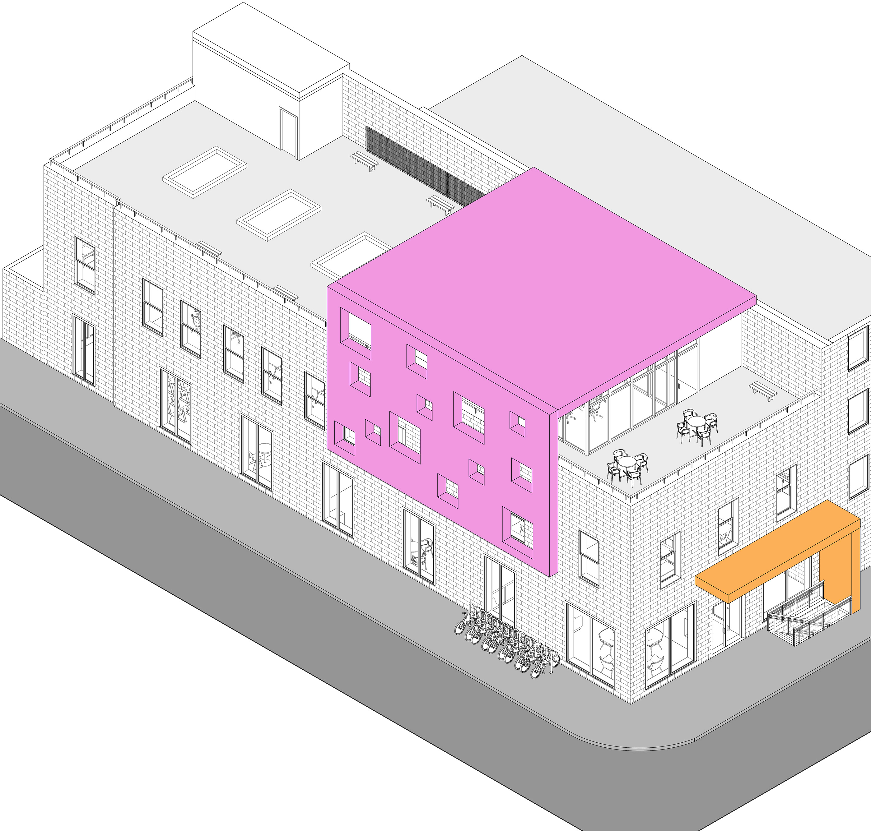 缤纷多元的南费城移民社区健康中心设计-13