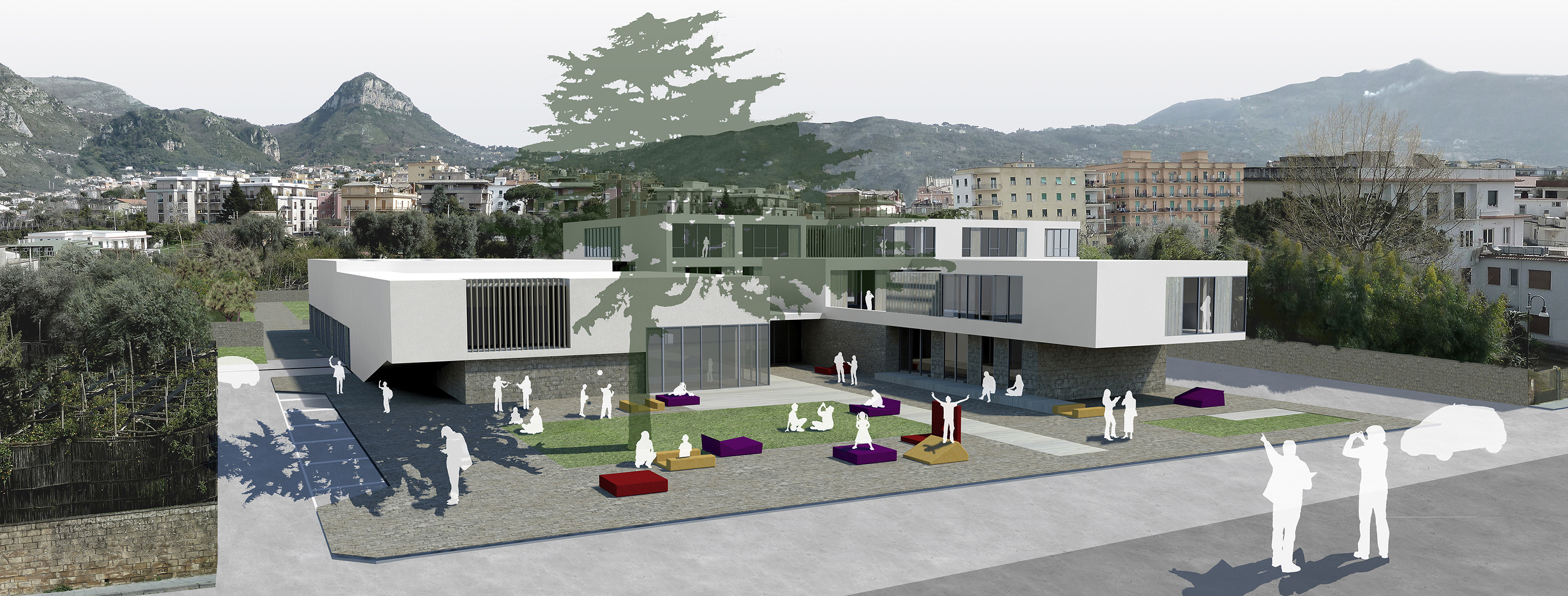 意大利索伦托新教育综合体的活力校园设计-0