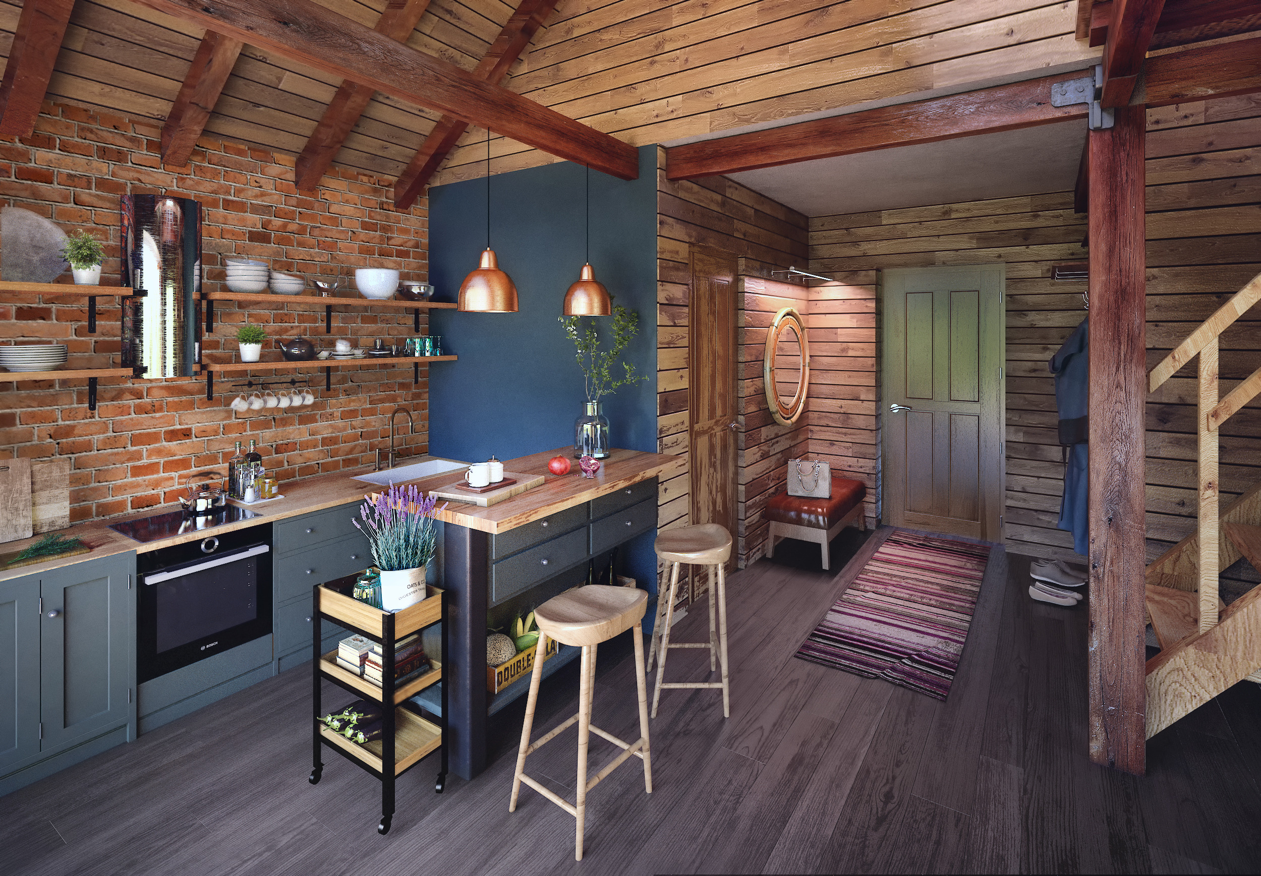 周末度假别墅 | 简约乡村风格营造温馨恬静空间-7