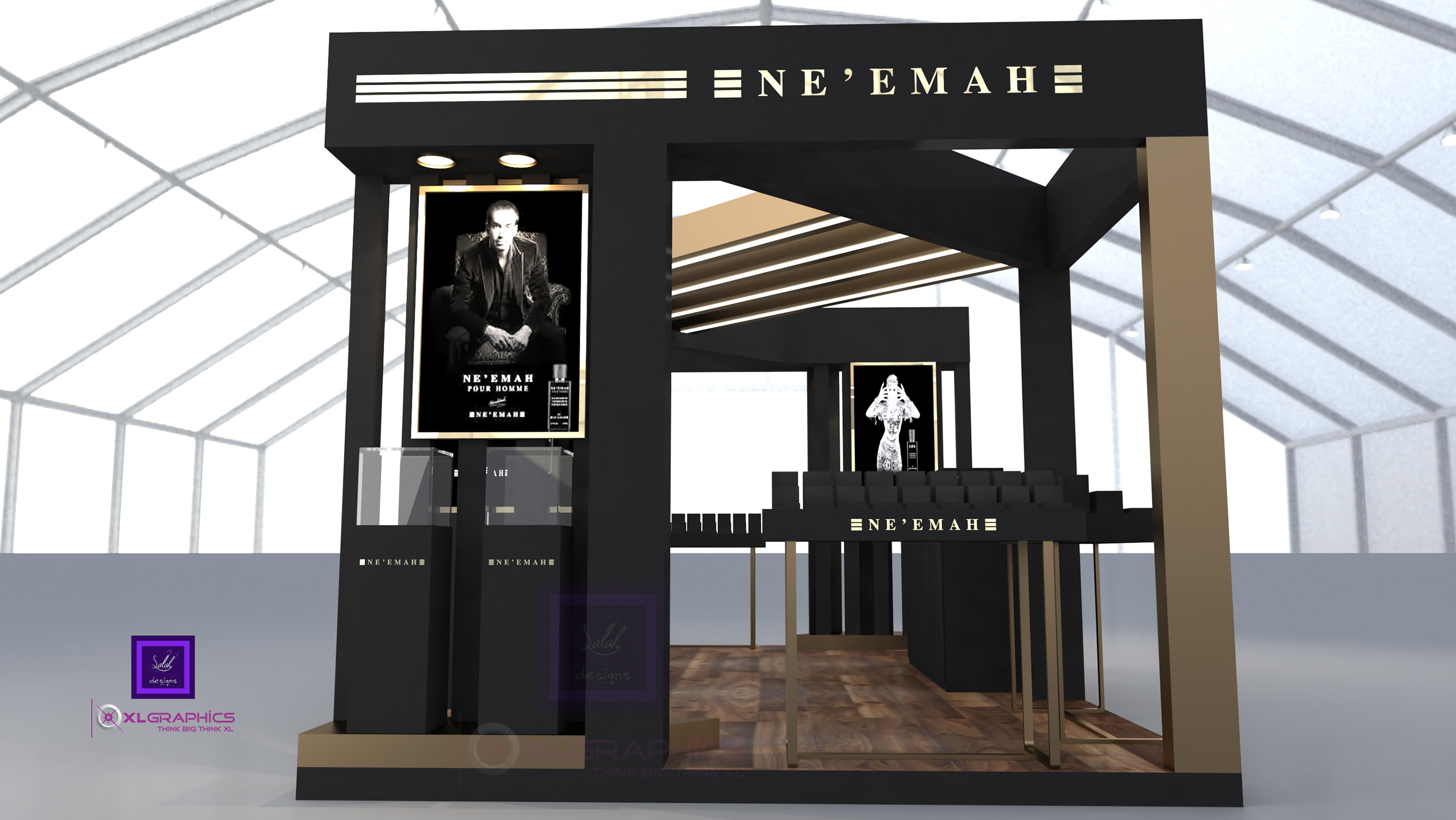 NE'EMAH Pefumes Kiosk design - KUWAIT-3