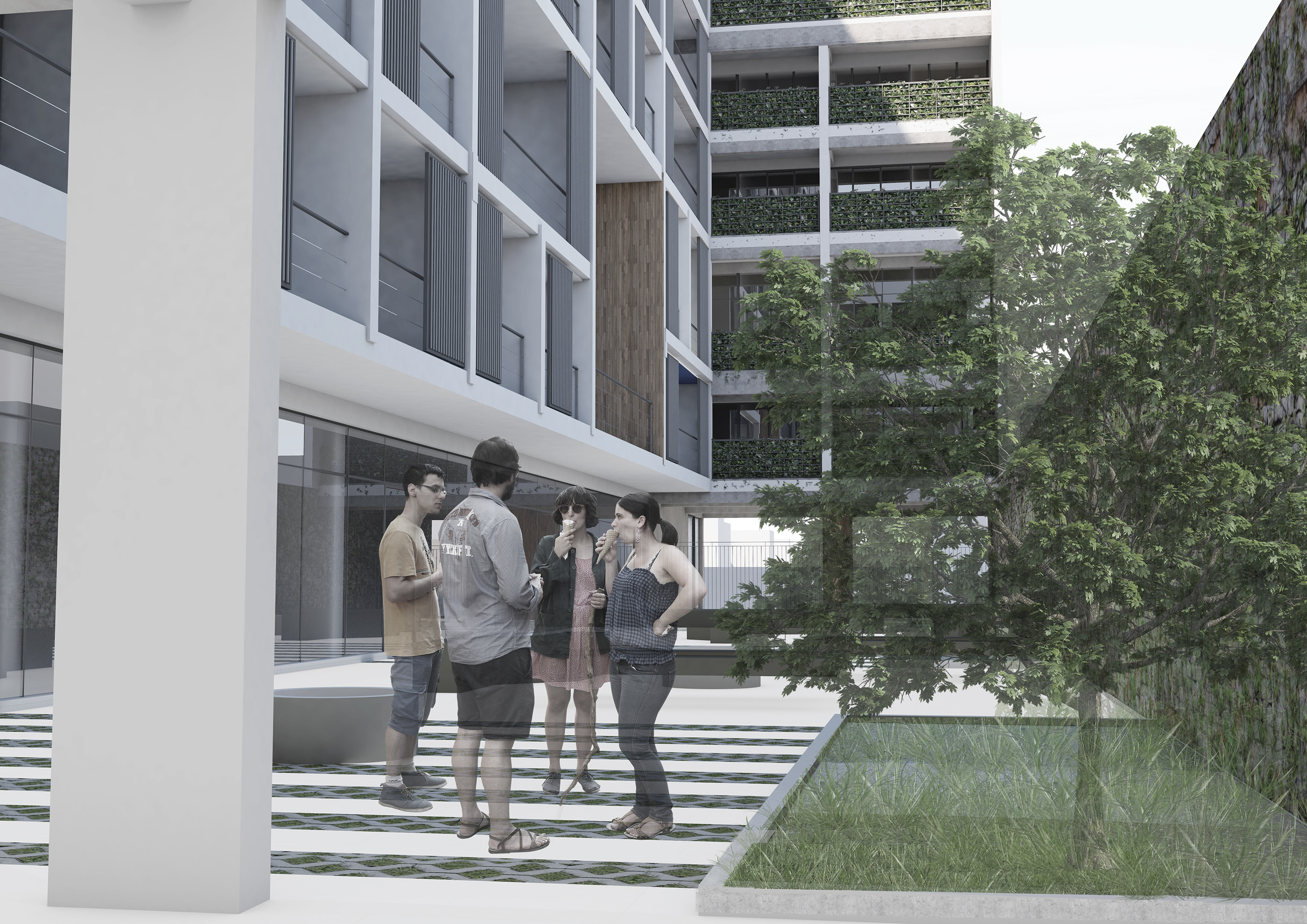 共享居住的圣塔纳社区多用途住宅设计-7