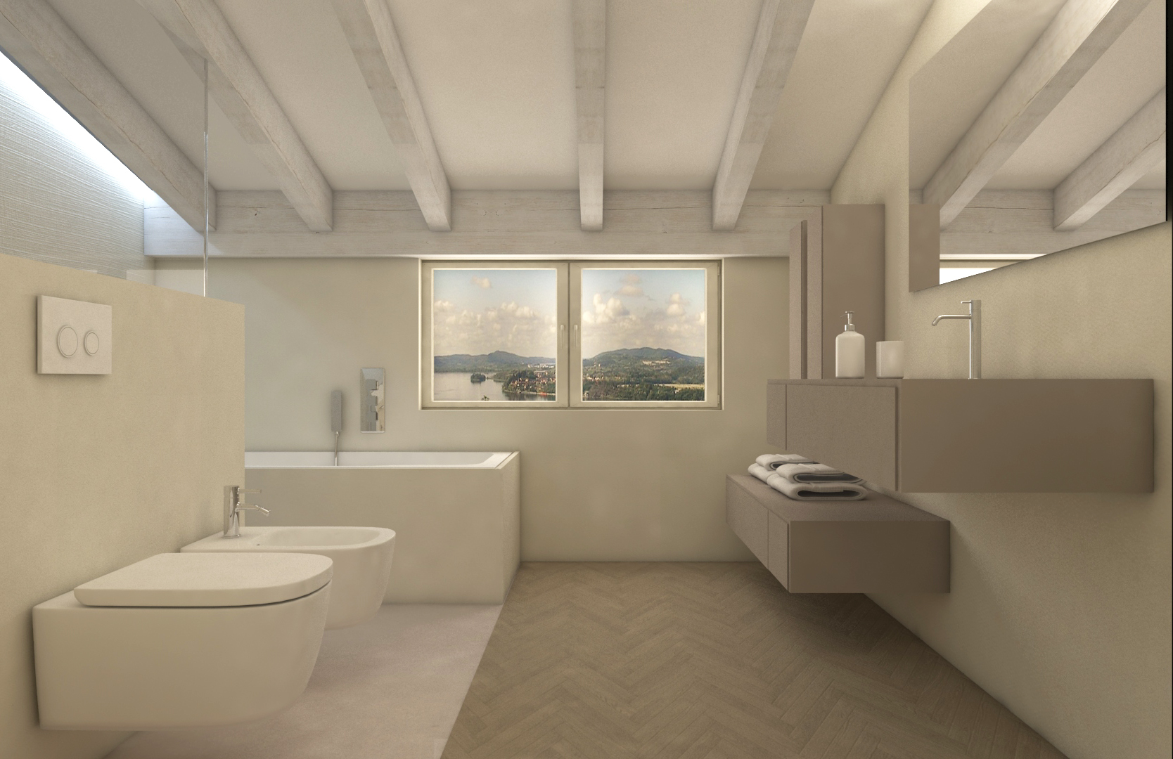 湖景别墅,意式自然风情-15