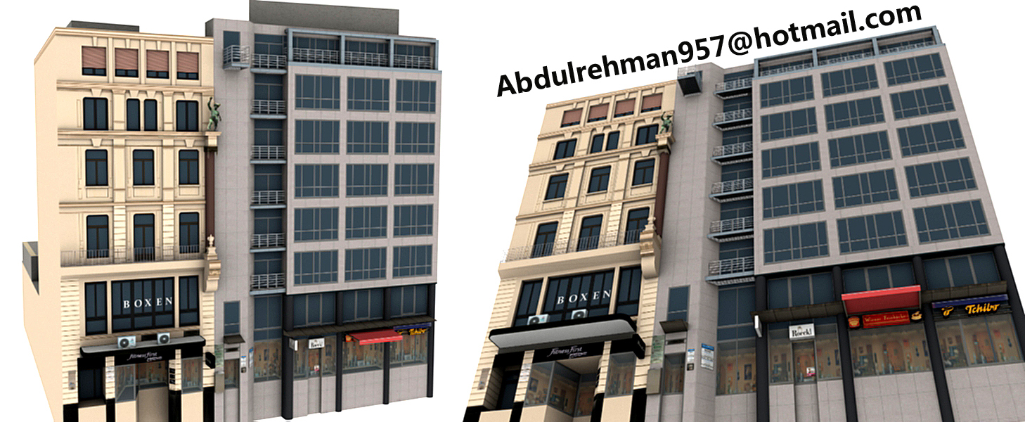 3d Exterior Office Buildings & Shopping Malls-7