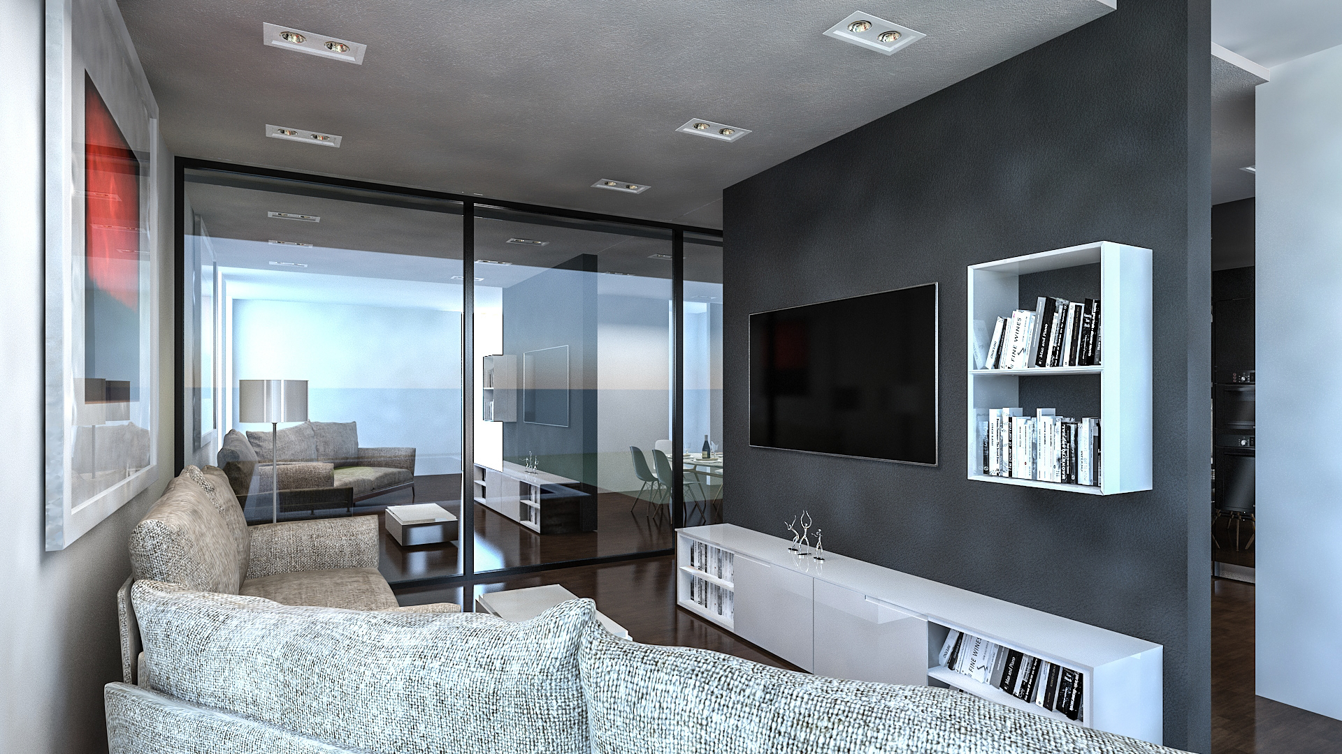 现代简约客厅设计案例-11