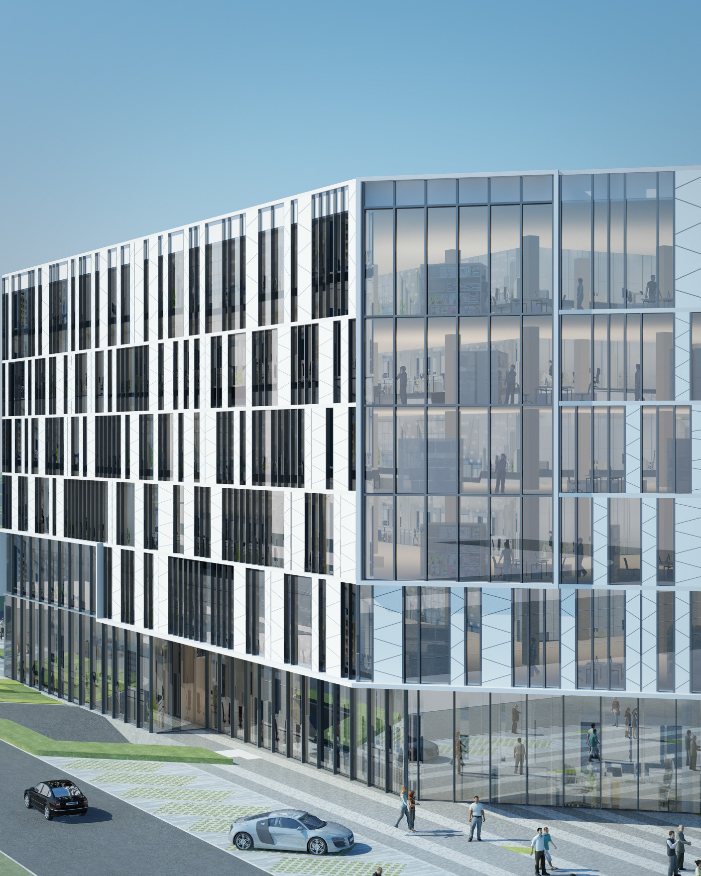 意式 grid 设计理念融入 CCB 深圳湾办公楼-6