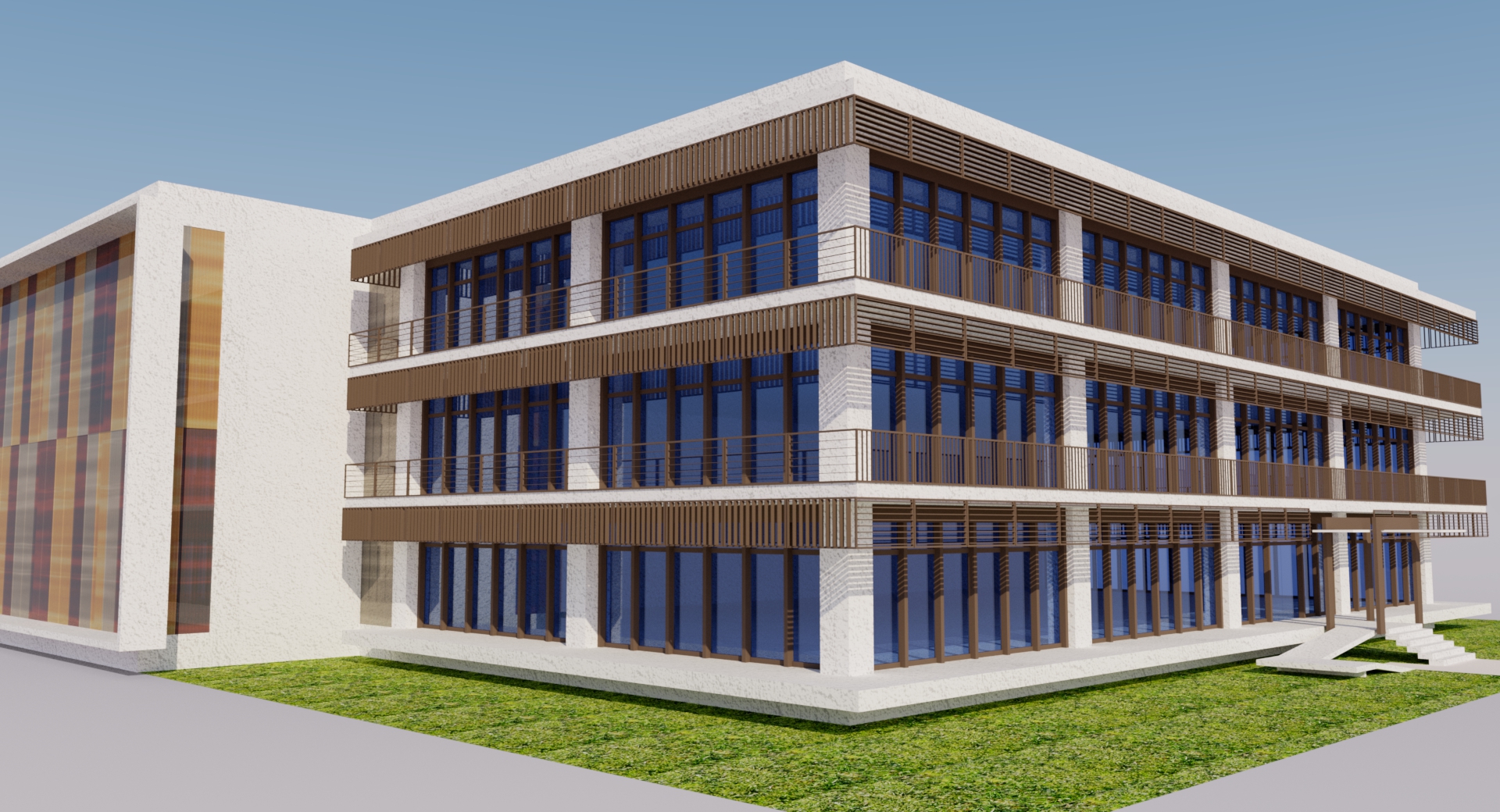 上海现代工厂办公楼设计-2