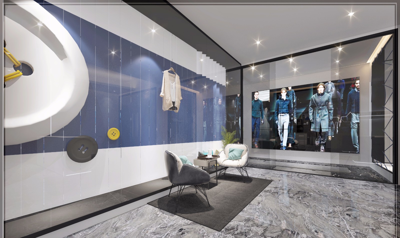 现代简约办公空间-3