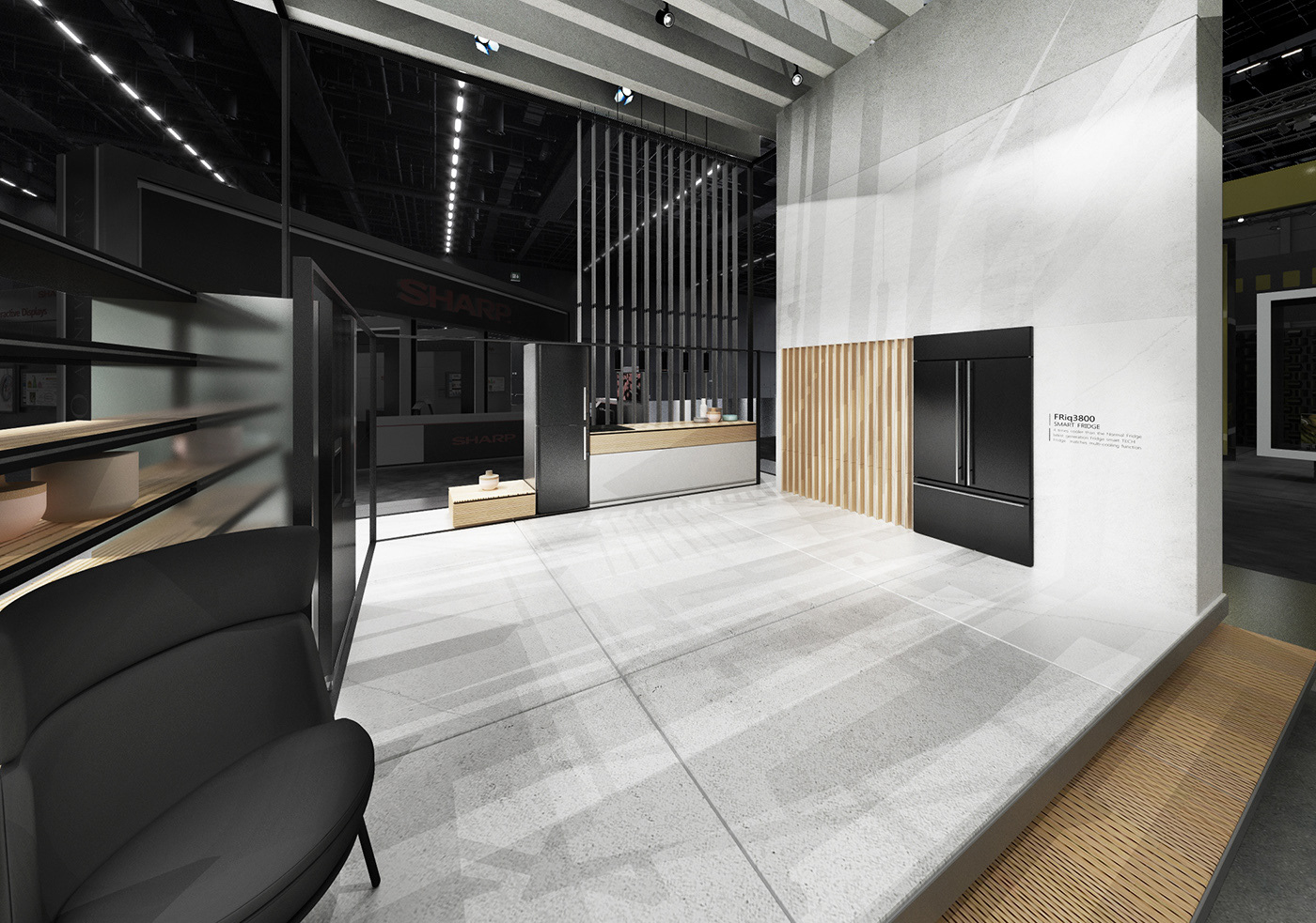 长虹 IFA 柏林展台设计 | 现代建筑模块与智能家居的完美融合-16