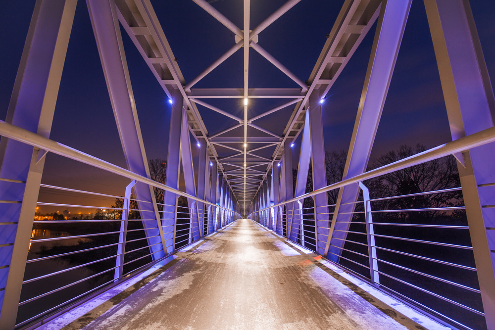 波兰华沙Żerańskiej 桥 LED Platek 照明设计-14