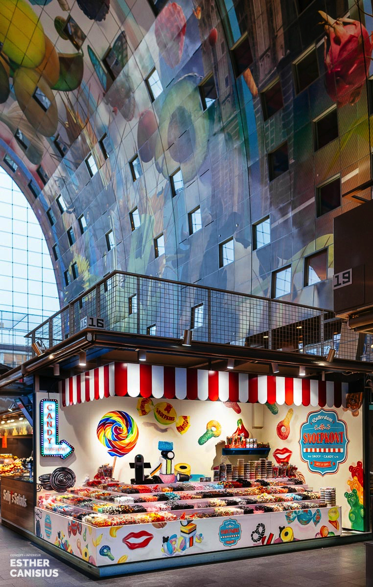 荷兰鹿特丹现代市场大厅糖果店设计-1