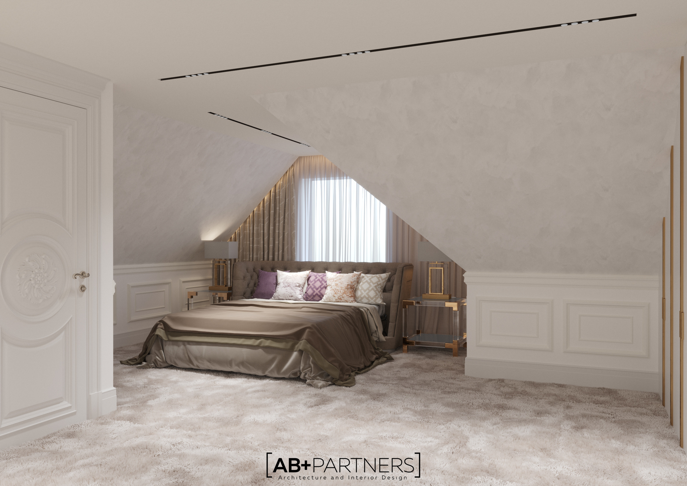 伦敦豪华别墅现代奢华室内设计-97