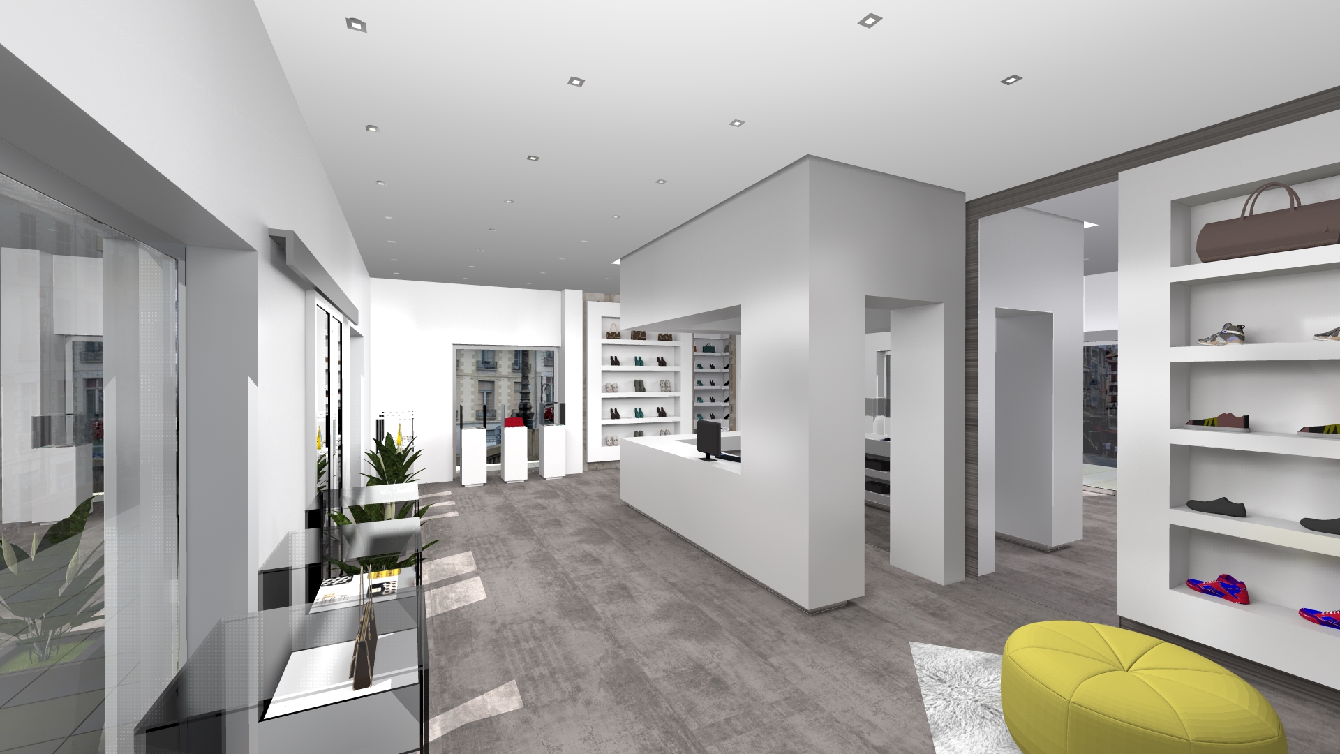 定制鞋店的室内设计魅力（Render · Interior Design）-9