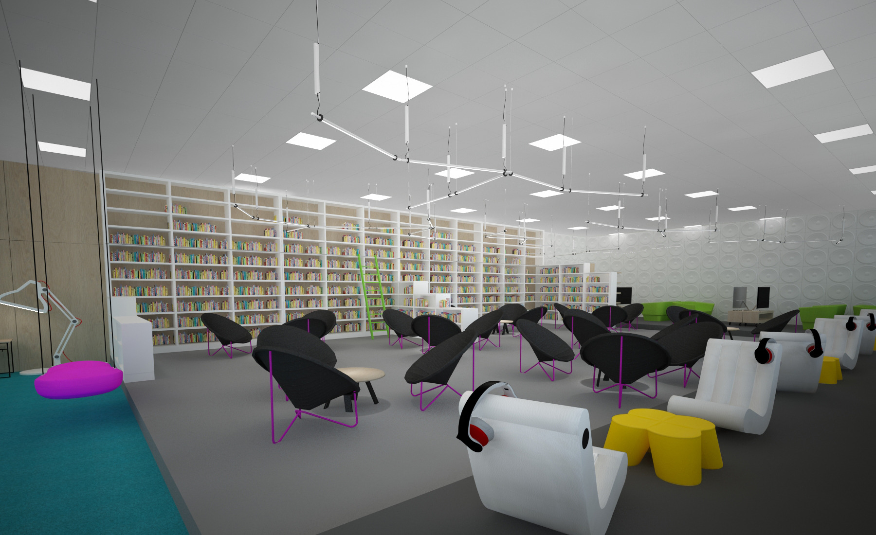 2016 年公共媒体图书馆室内设计案例解析-13