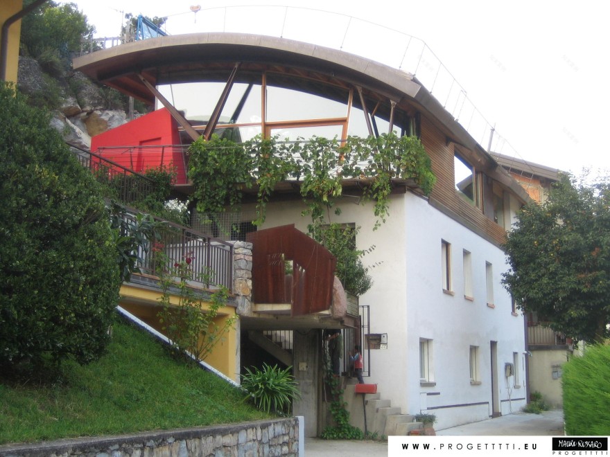 原生材料的艺术共鸣——Casa Rossaro 住宅设计-2