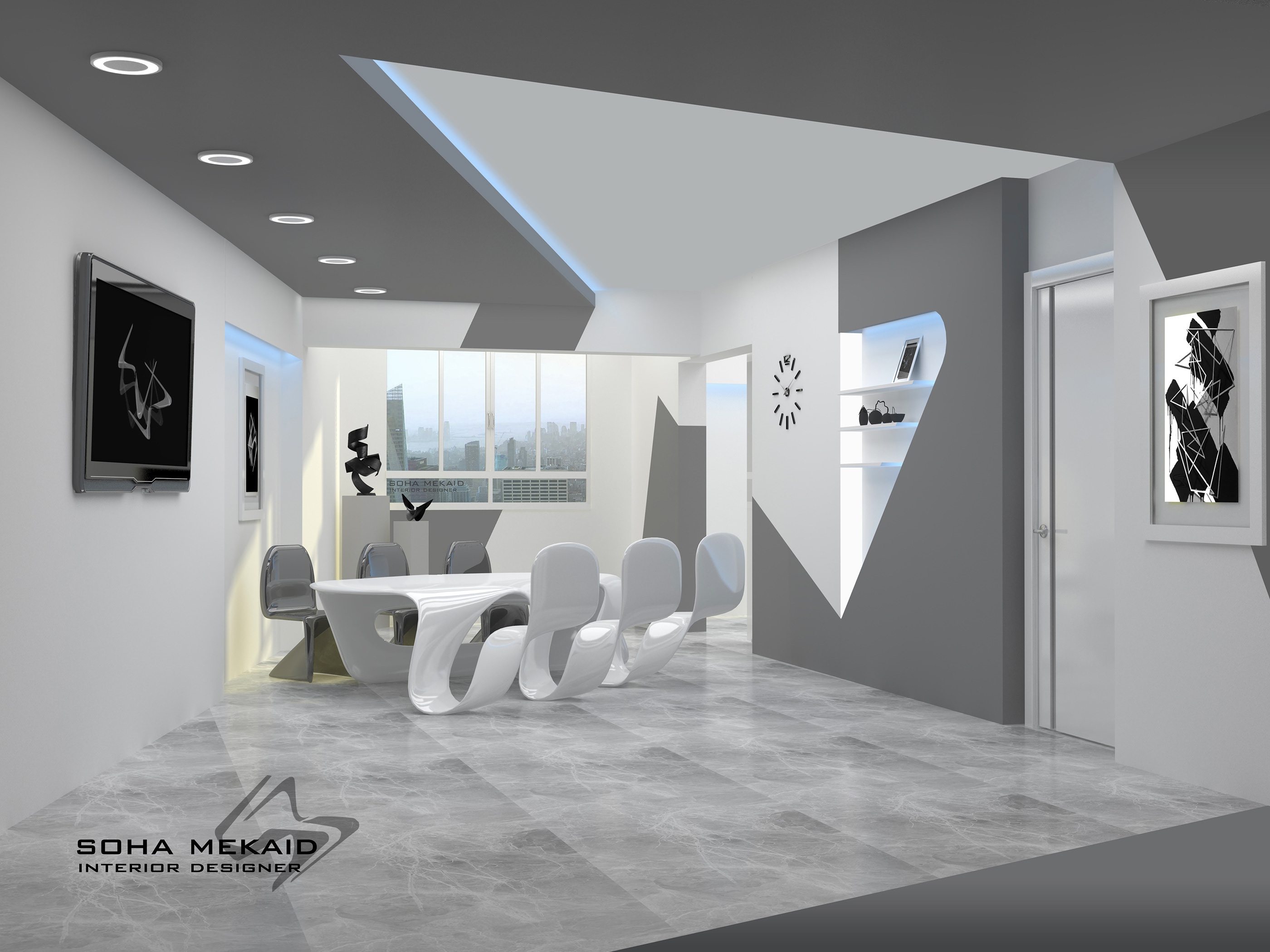 建筑工作室雕塑空间设计-3