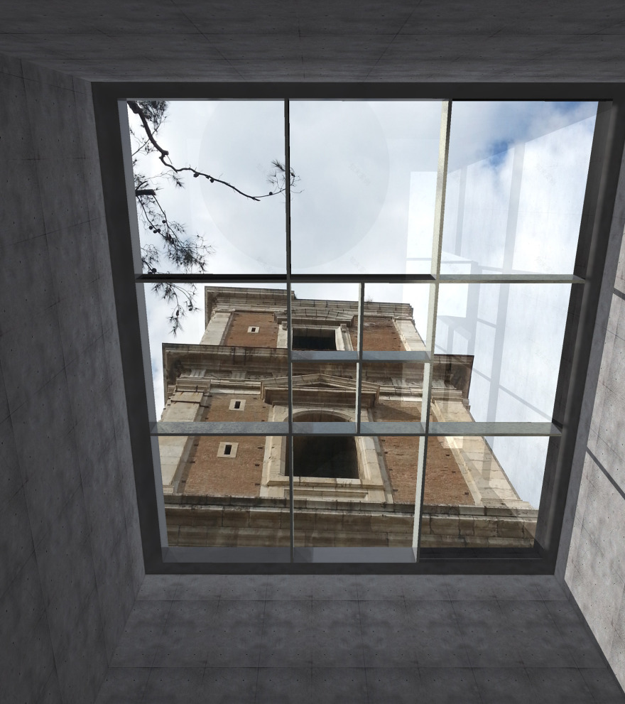 圣卡夏诺大教堂钟楼入口阶梯设计竞赛方案-1