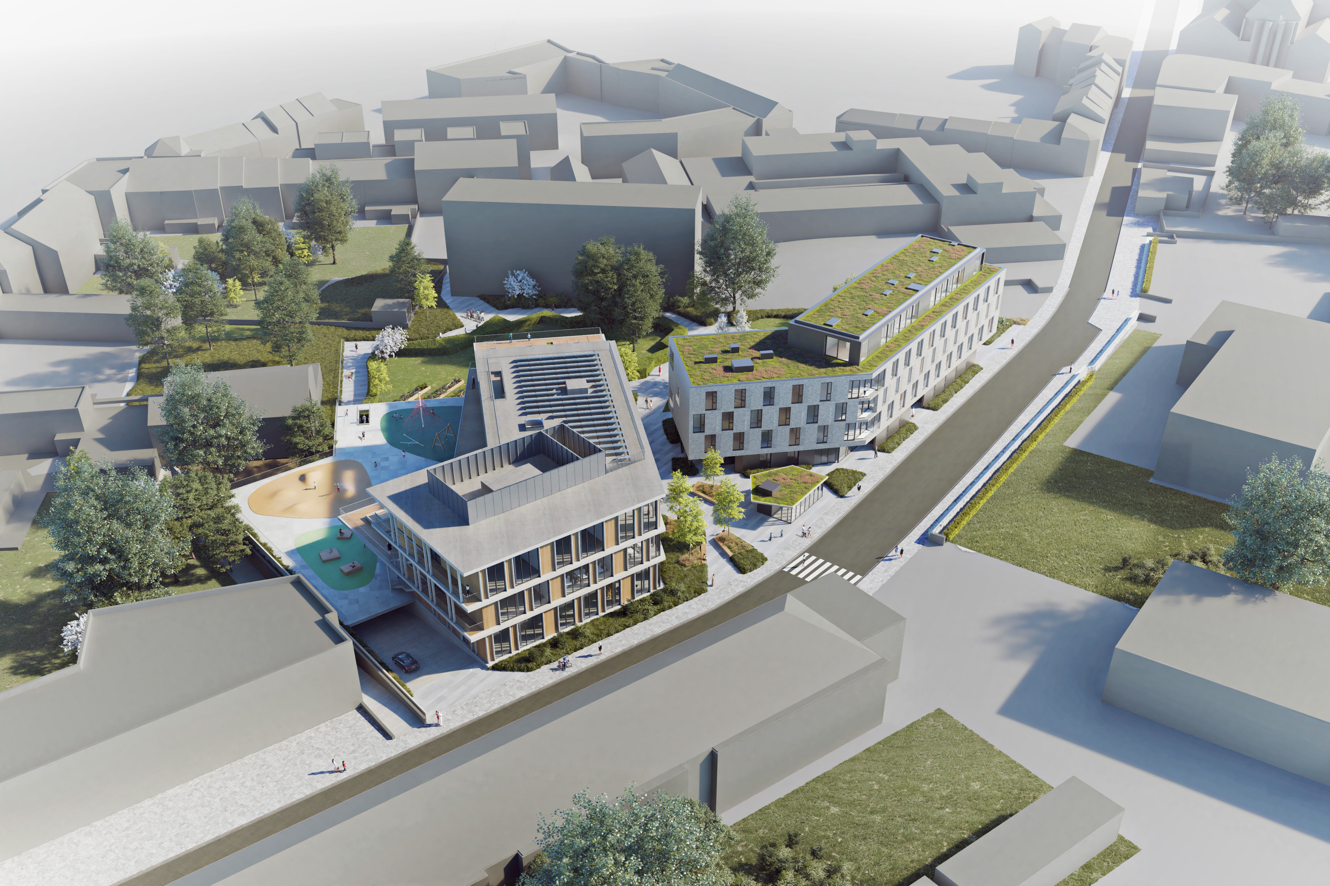 Ale·ianen 社区学校与住宅绿色共生设计-4