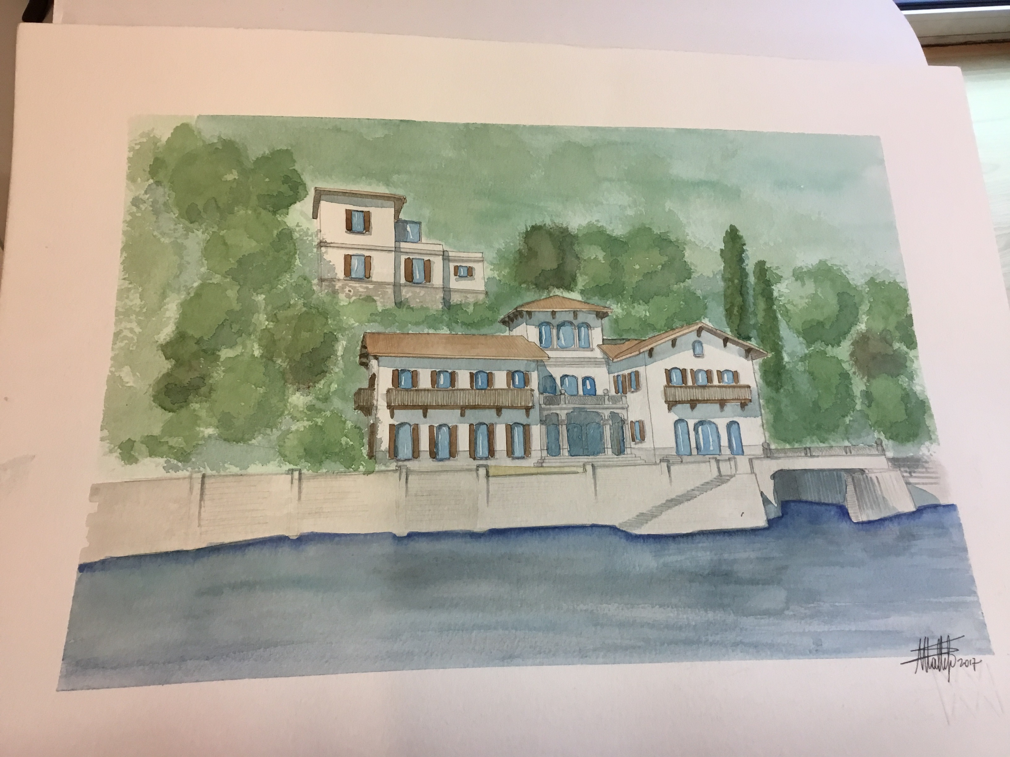 意大利科莫湖畔豪华私人别墅-4