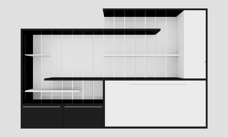 2015 年嵌入式书架床设计-1