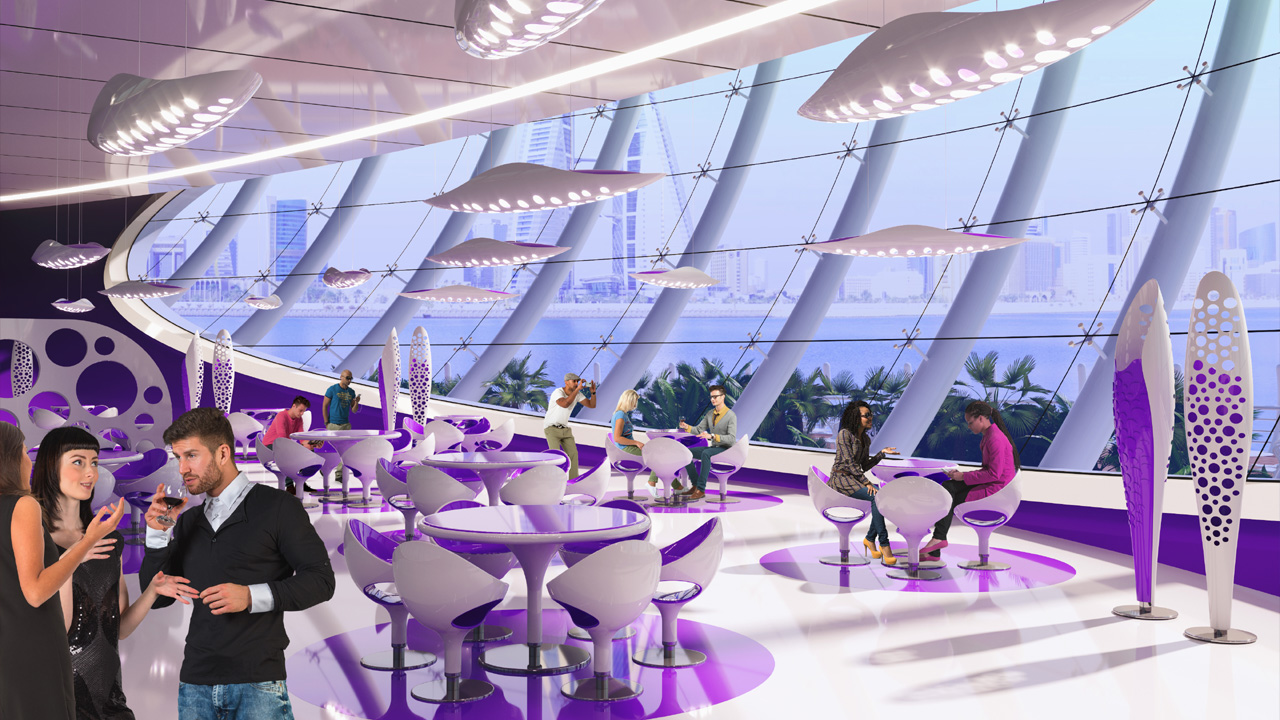 巴林"Murex"桥餐厅——水上建筑的惊艳之作-7