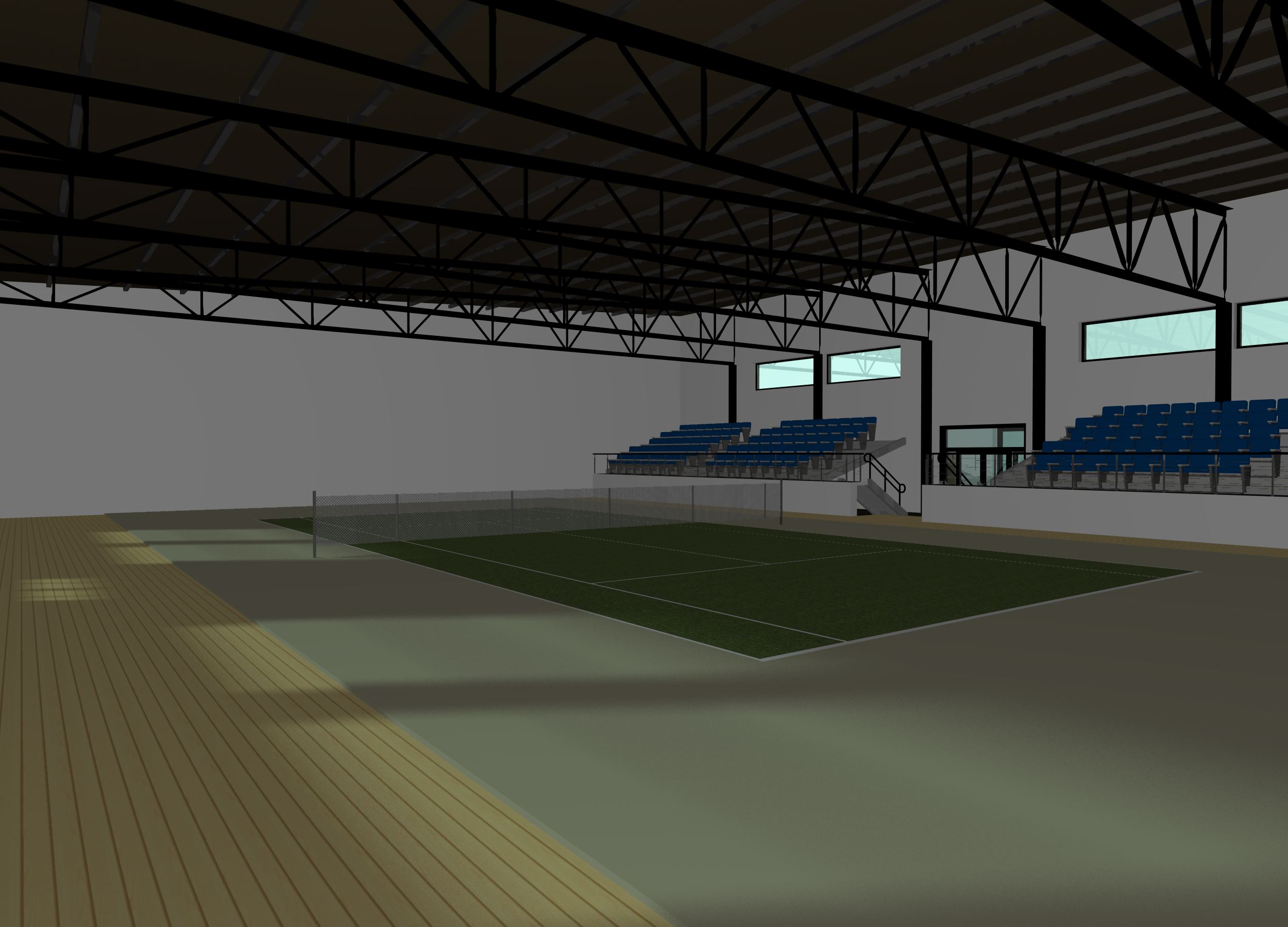 2015 年完工的混合结构体育中心设计-17