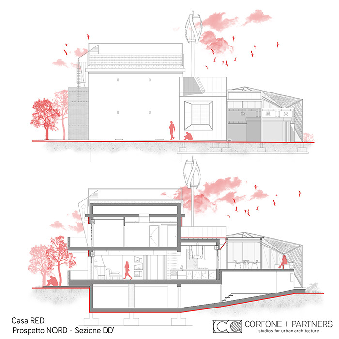 意大利乡村别墅“Casa RED”绿色环保设计-16