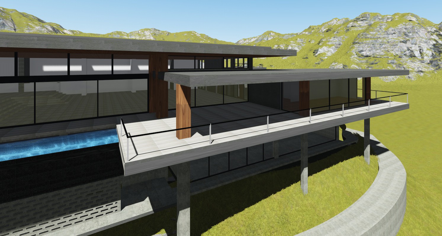 山间周末度假屋设计-14