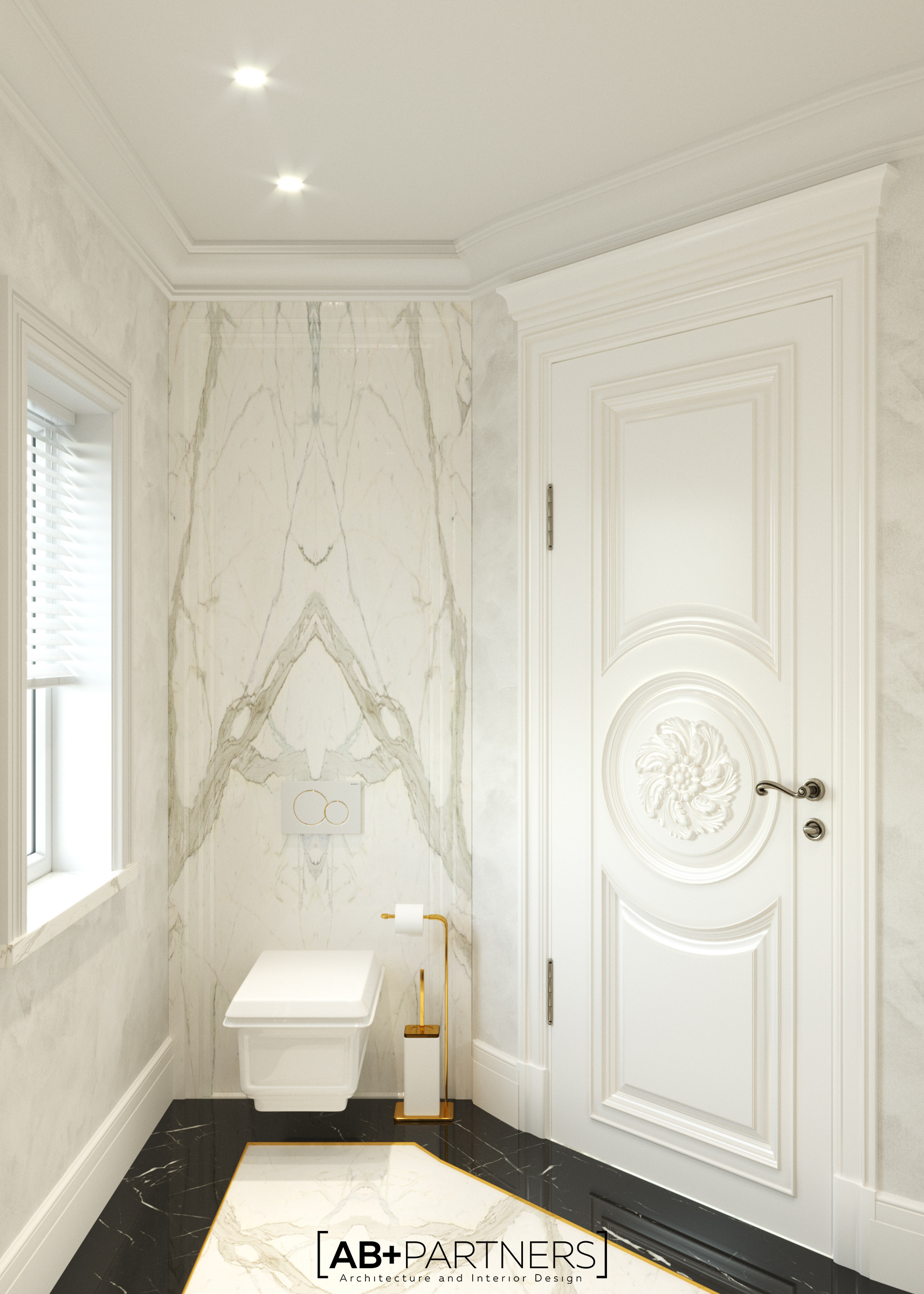 伦敦豪华别墅现代奢华室内设计-37