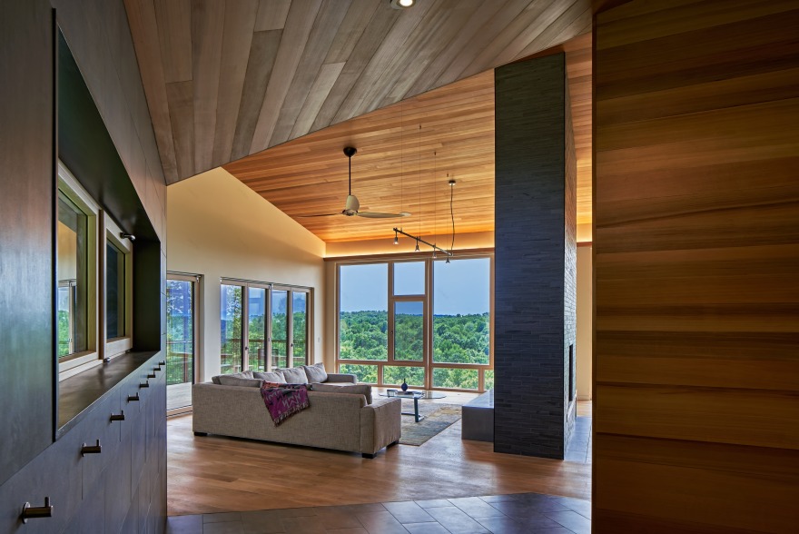 Hawksview | 悬浮在山坡上的多代共享家园-17