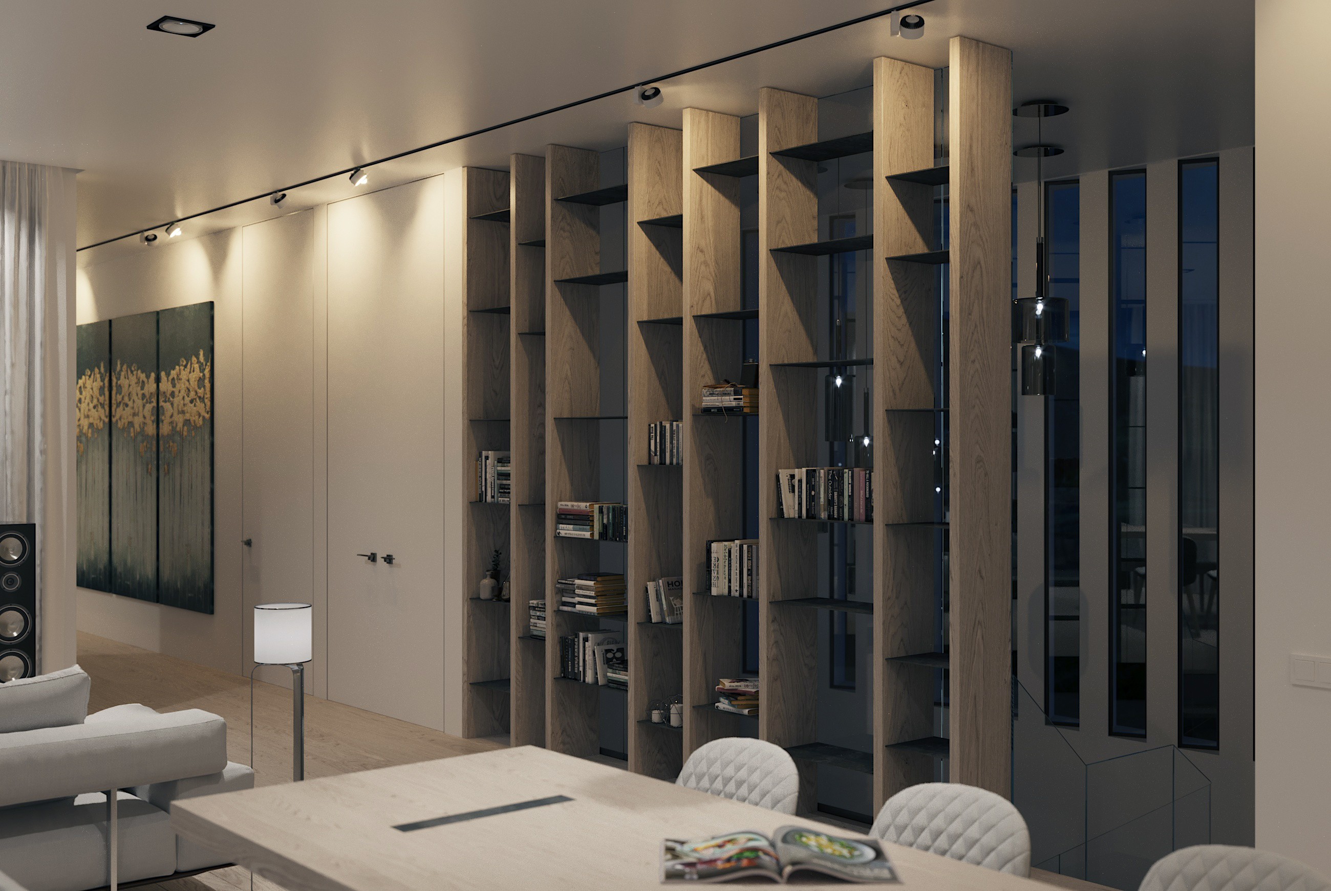 Bright living room on the sea coast-11