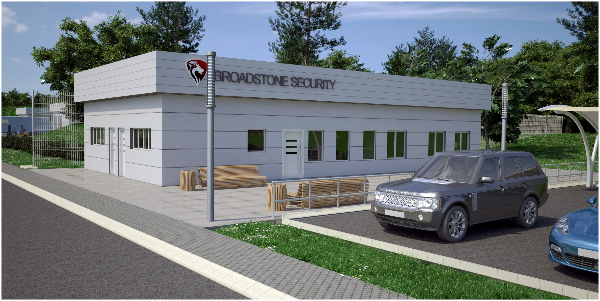 2016 年竣工的弹药工厂建筑可视化-3