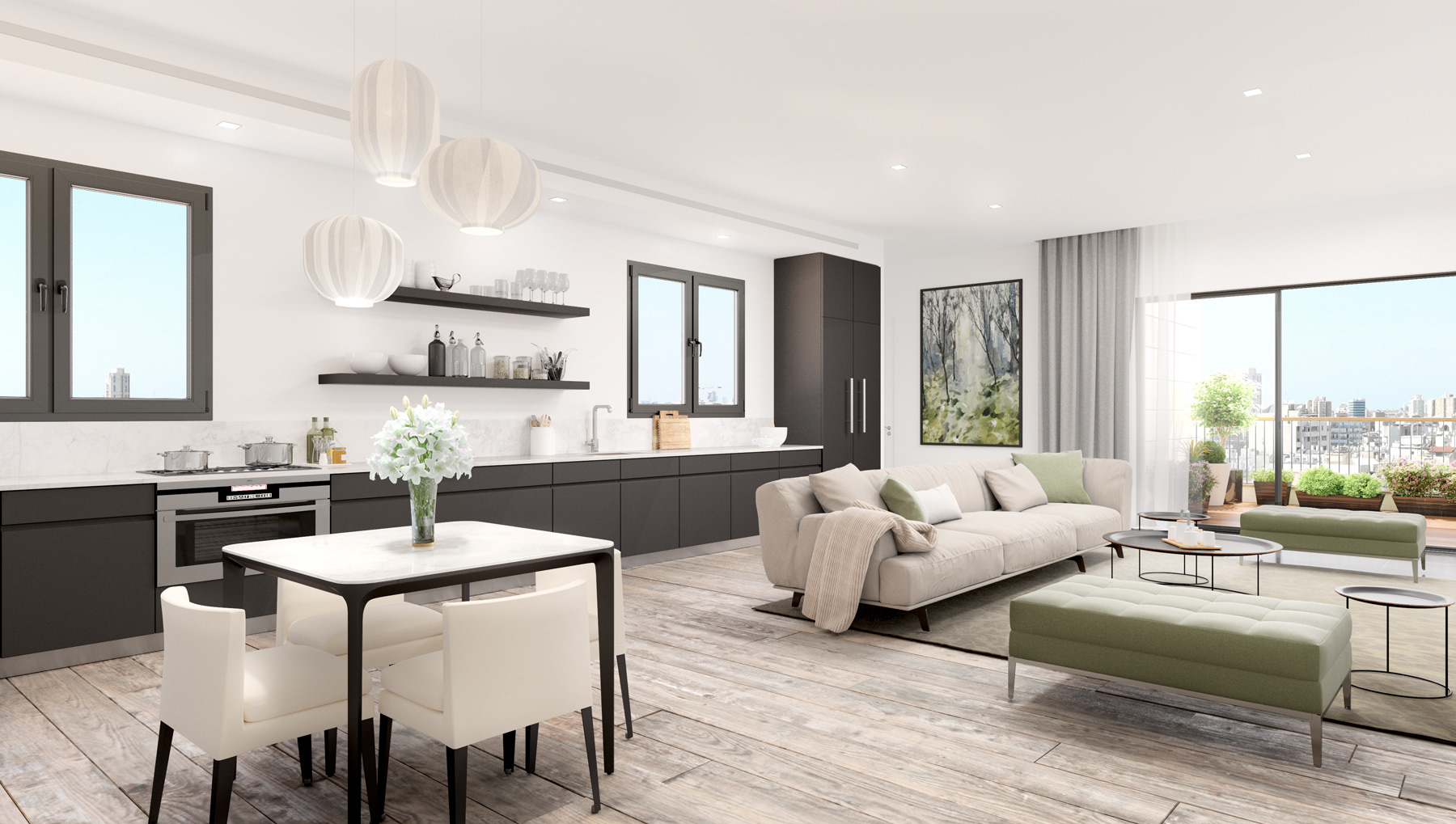 3d render Interior Designed by Ari Bruck-7