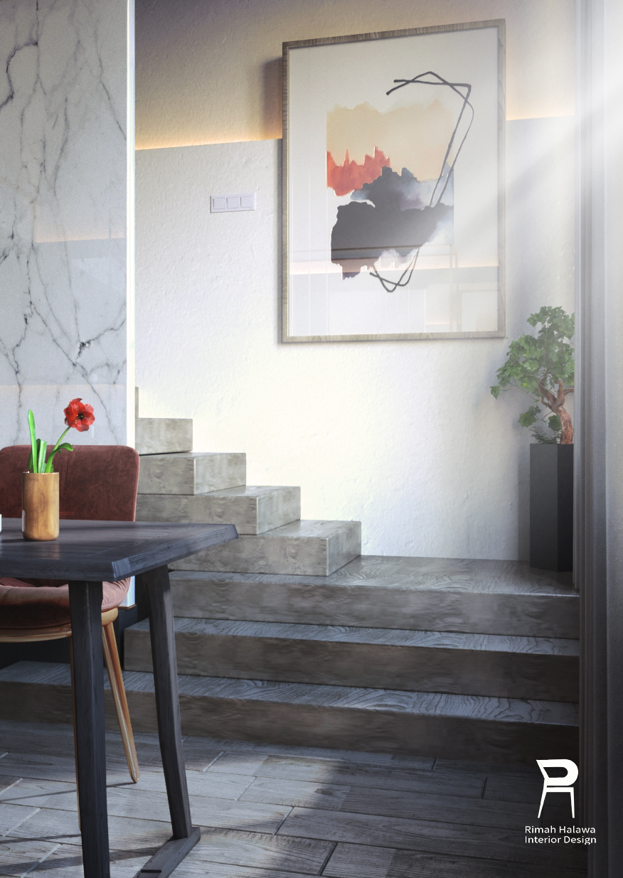 黑白简约餐厅设计-3